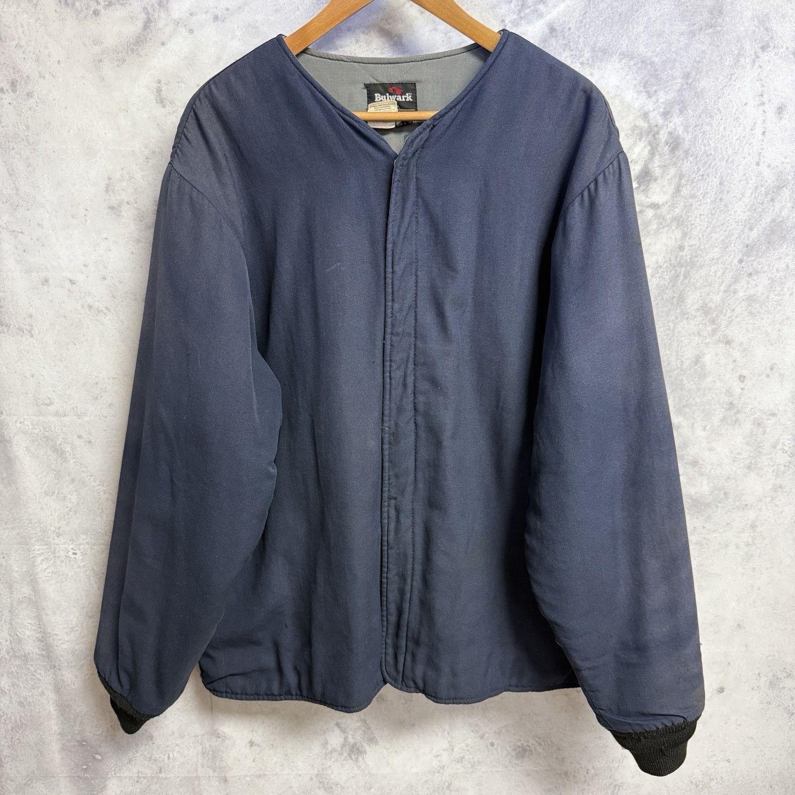 Bulwark Vintage 90s Bulwark Workwear Jacket Mens XL Blue Quilted (25 Size US XL / EU 56 / 4 - 1 Thumbnail