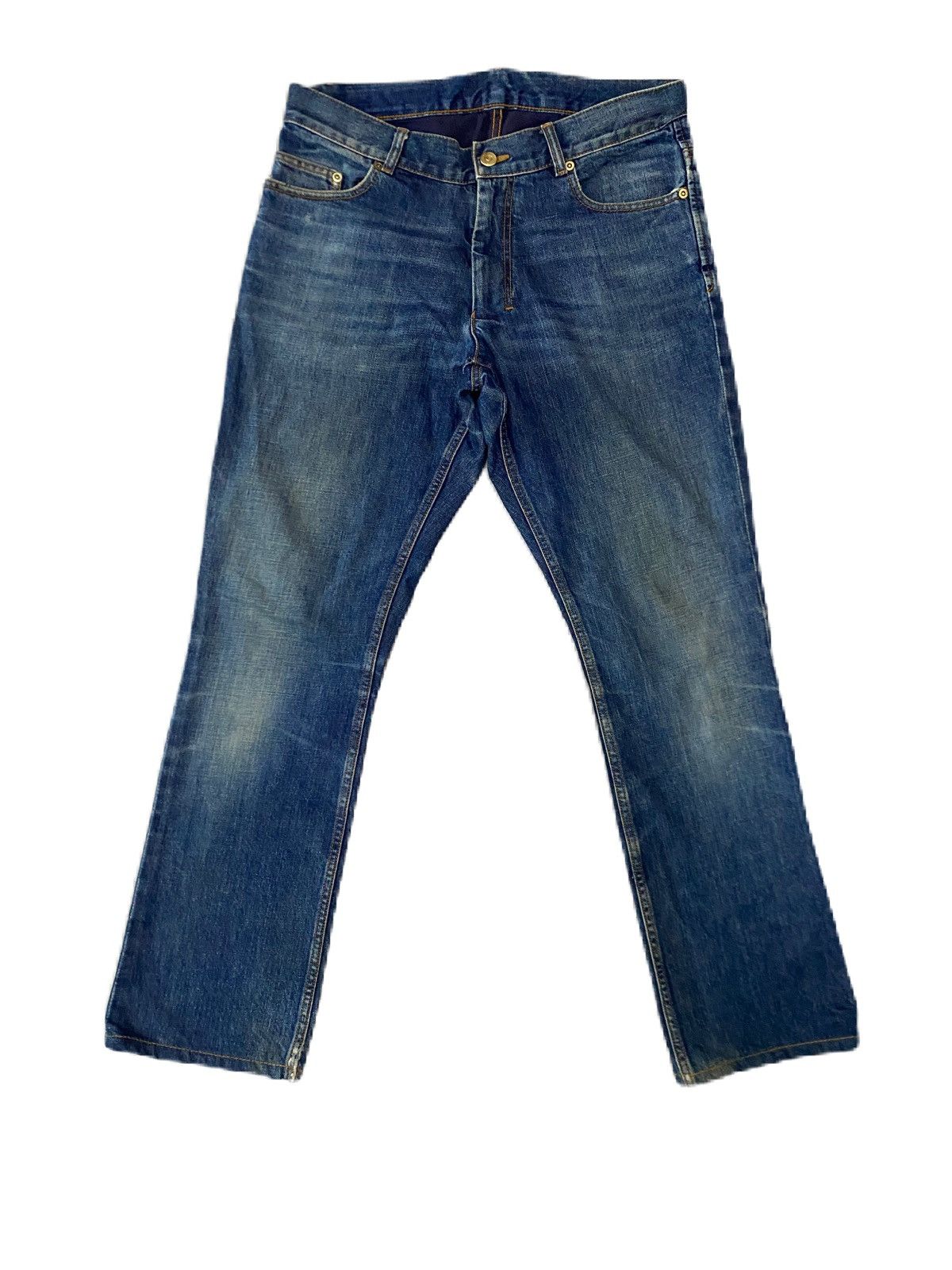 Yves Saint Laurent YVES SAINT LAURENT DISTRESS DENIM STRAIGHT TYPE Size US 32 / EU 48 - 1 Thumbnail