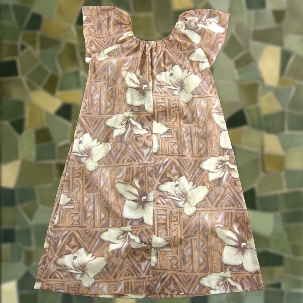 Hilo Hattie VINTAGE Hilo Hattie Shirt Dress S Women Brown NWT Tropical Floral Short Sleeve Midi Sun Dress Size 28" / US 6 / IT 42 - 1 Thumbnail