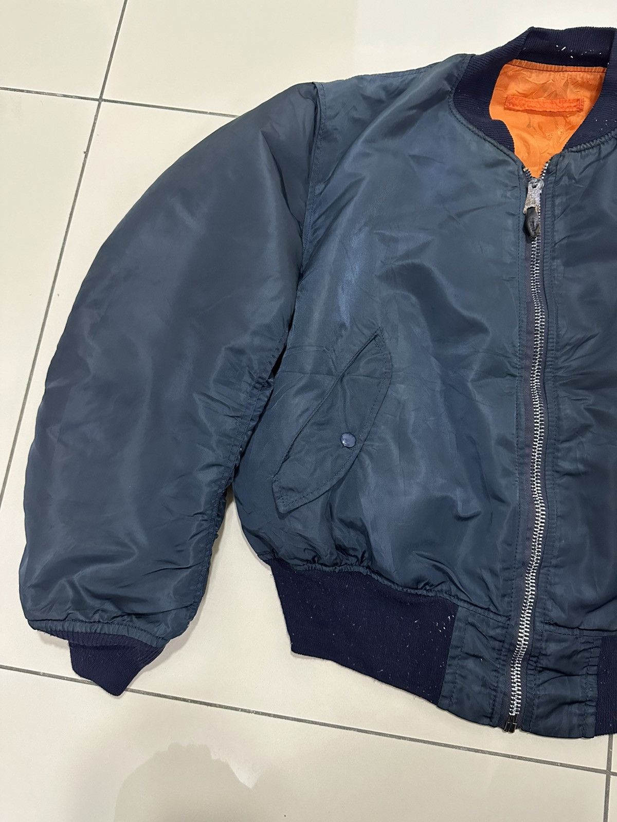 Alpha Industries Vintage 90’s ALPHA INDUSTRIES MA-1 Flight Jacket Design Size US XL / EU 56 / 4 - 5 Thumbnail