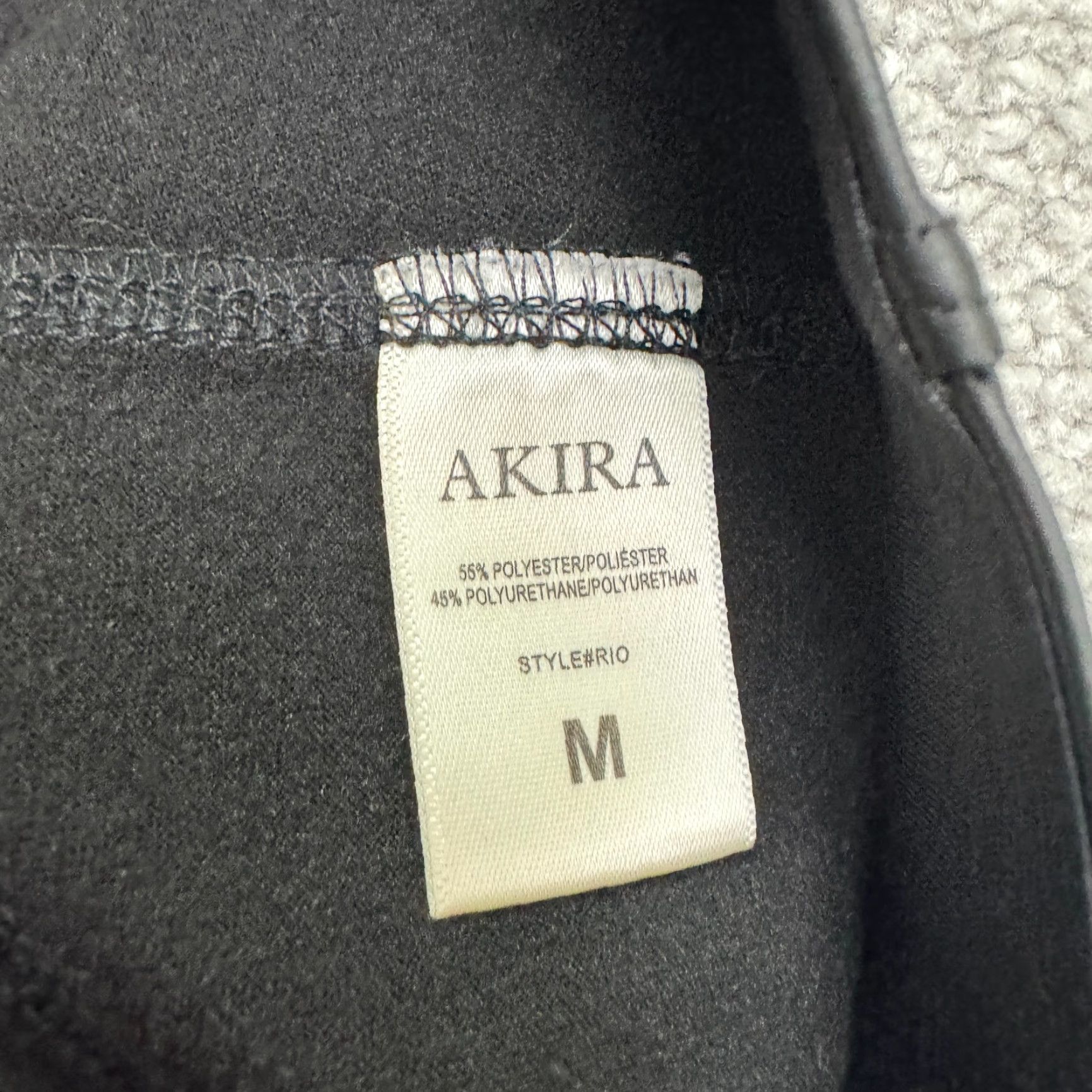 Akira Akira Faux Leather High Rise Skinny Leggings Pants Womens Black 26x28 Size 32" / US 10 / IT 46 - 6 Thumbnail