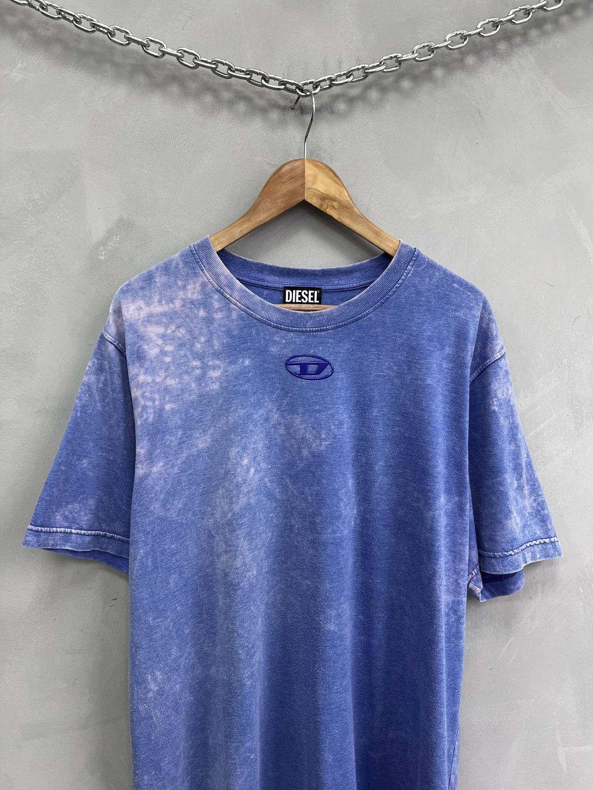 Diesel Diesel Blue Tee Oversize washed centre logo Style Size US M / EU 48-50 / 2 - 2 Thumbnail