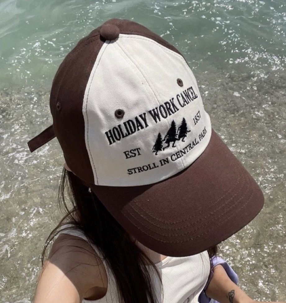 Japanese Brand Outdoor retro fashion y2k embroidered cap hat Size ONE SIZE - 7 Thumbnail