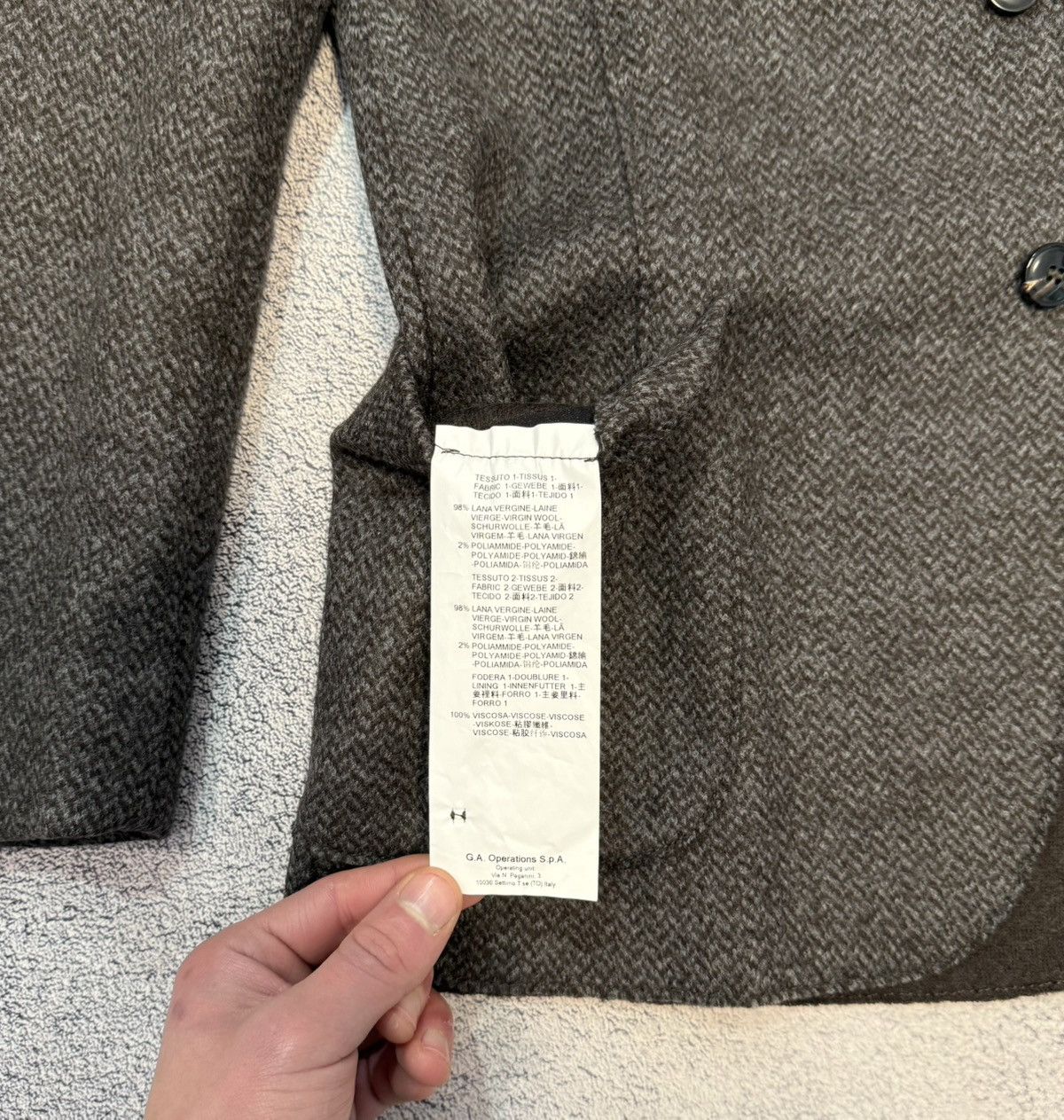 Armani Collezioni Armani Collezioni Men Wool Blazer Jacket Sport Coat 52R Size 42R - 10 Thumbnail