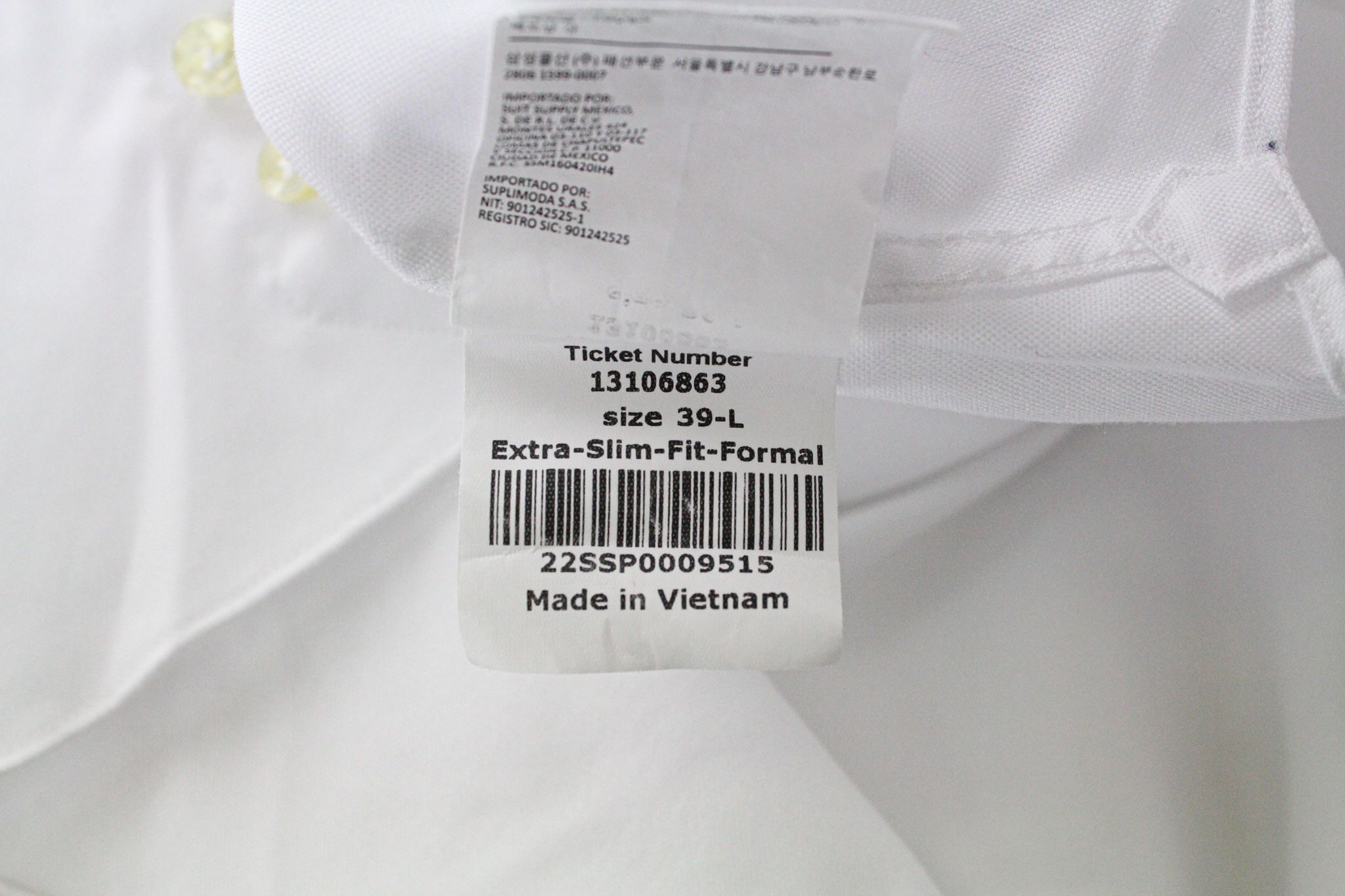 Suitsupply 39L Extra Slim Fit Cotton Formal 72752 Size 40R - 7 Thumbnail