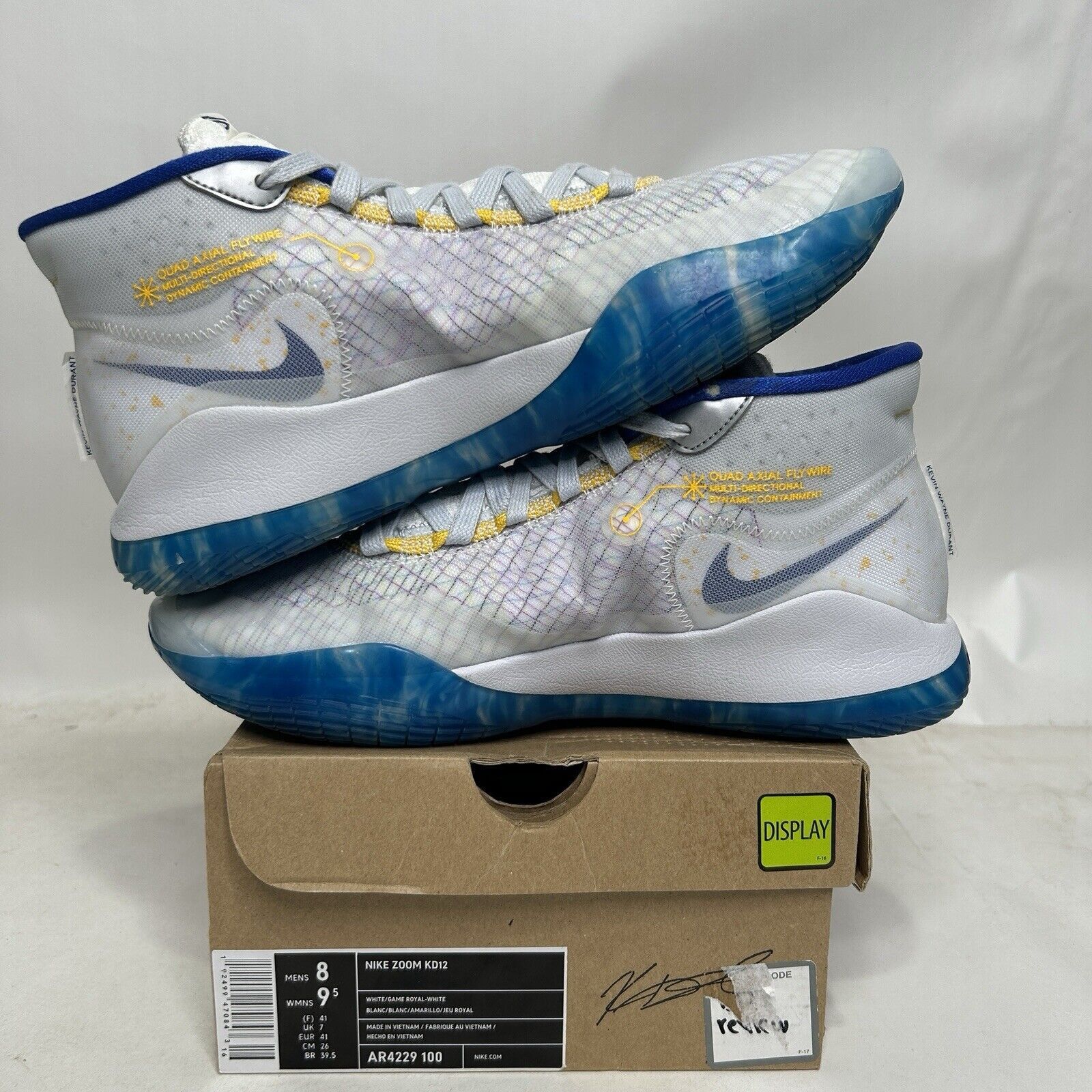 Nike Nike Shoes Zoom KD 12 “Warriors Home” 2024 Size US 8 / EU 41 - 3 Thumbnail