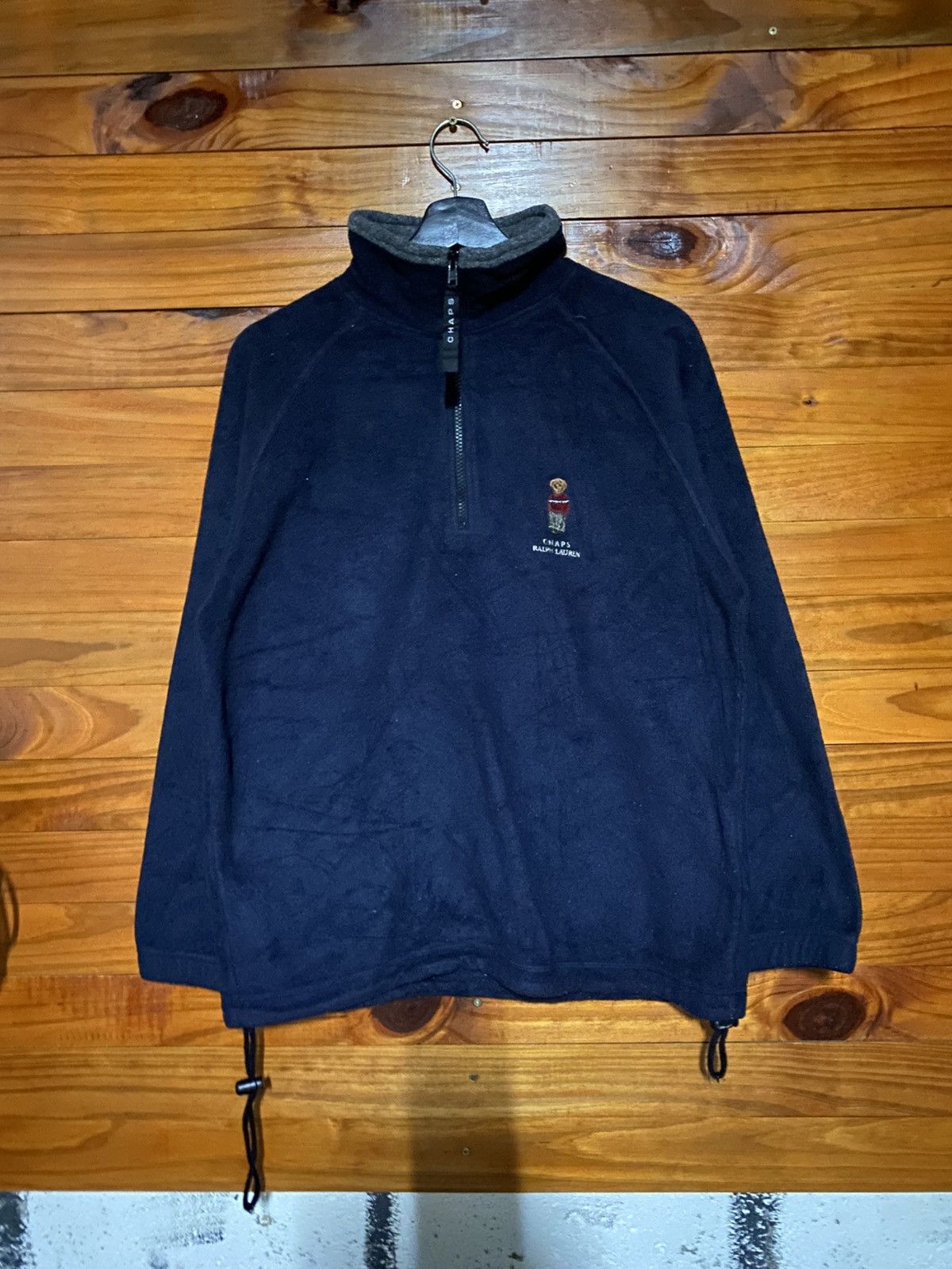 Chaps Ralph Lauren Vintage Chaps Ralph Lauren Fleece Pullover | Navy Blue Size US M / EU 48-50 / 2 - 3 Thumbnail