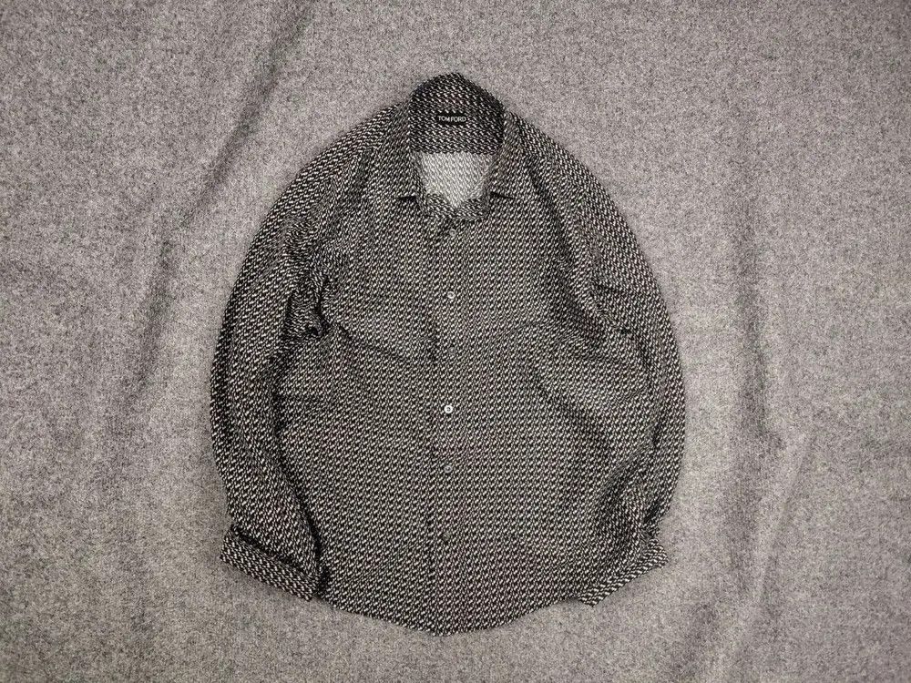 Tom Ford Tom Ford Black and white pattern Button Casual Shirt | Grailed
