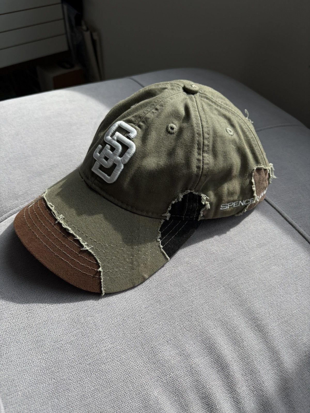 SPENCER BADU SPENCER BADU Deconstructed Camo Baseball Hat Size ONE SIZE - 1 Thumbnail