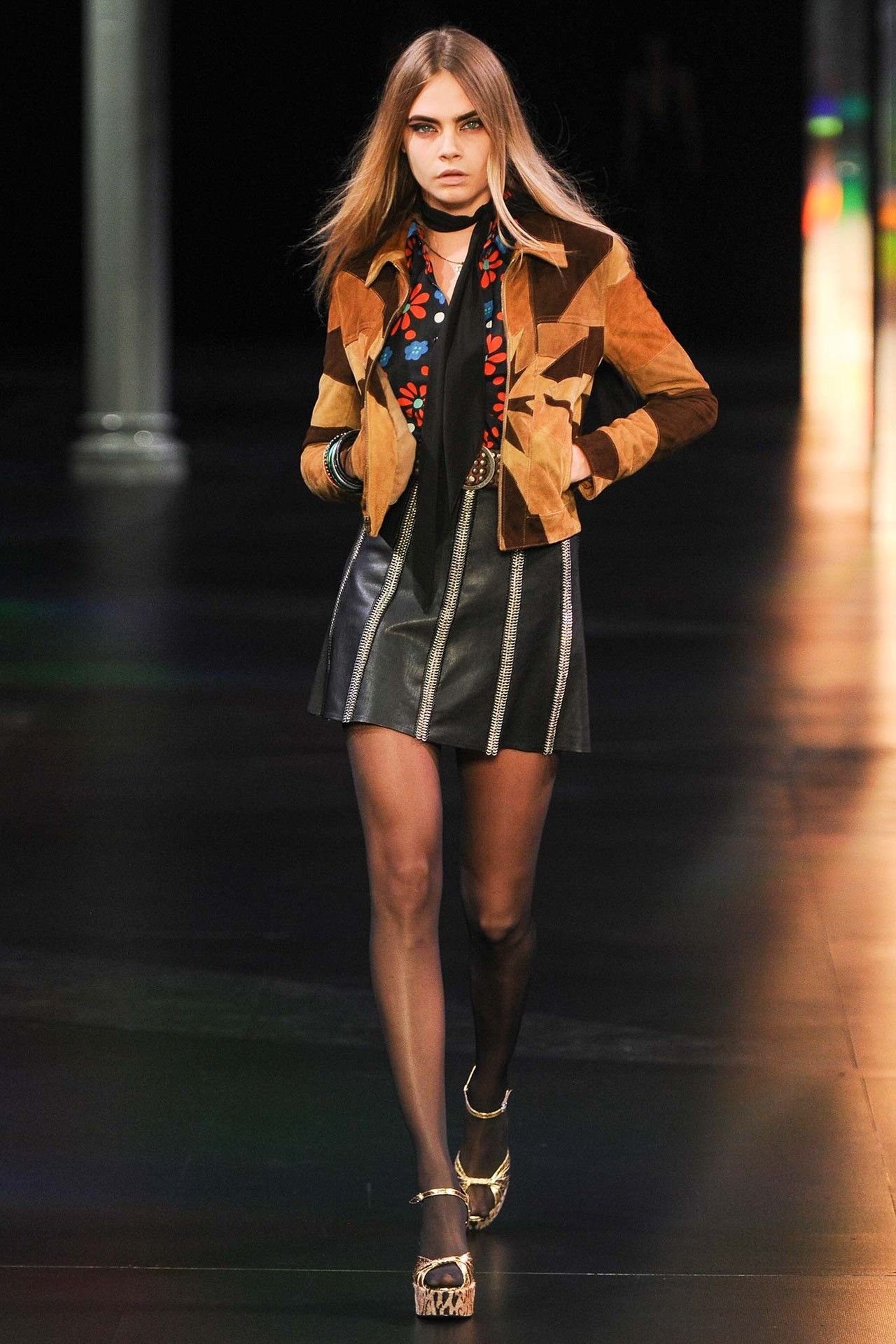 Saint Laurent Paris Saint laurent Big Bang Paneled Suede Jacket 2501-Nextarrow Size US S / EU 44-46 / 1 - 4 Thumbnail