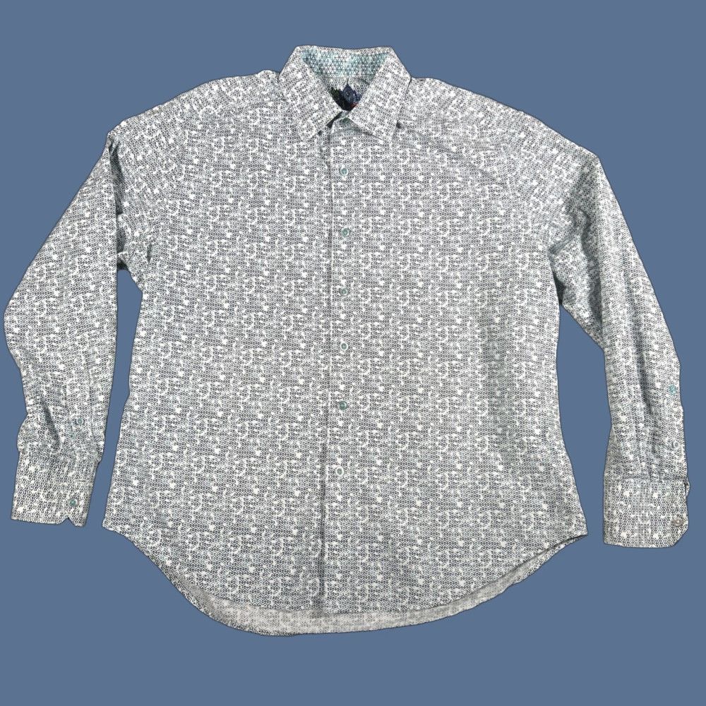 Robert Graham Robert Graham Shirt Mens M Blue Classic Fit Long Sleeve Button-Up Size US M / EU 48-50 / 2 - 1 Thumbnail