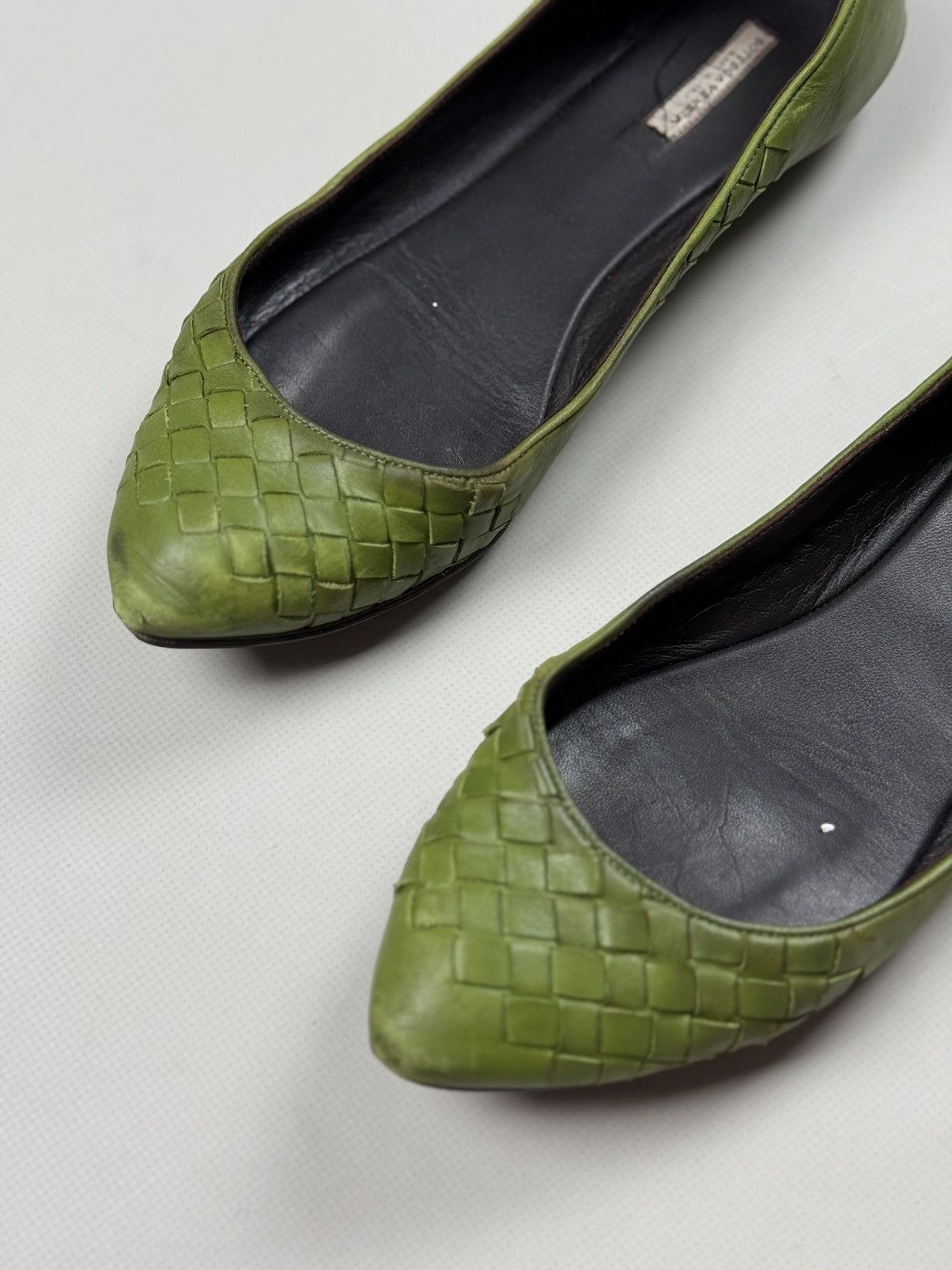 Bottega Veneta Bottega Veneta Intrecciato Knitted Leather Ballets Flats Size US 8 / IT 38 - 14 Thumbnail