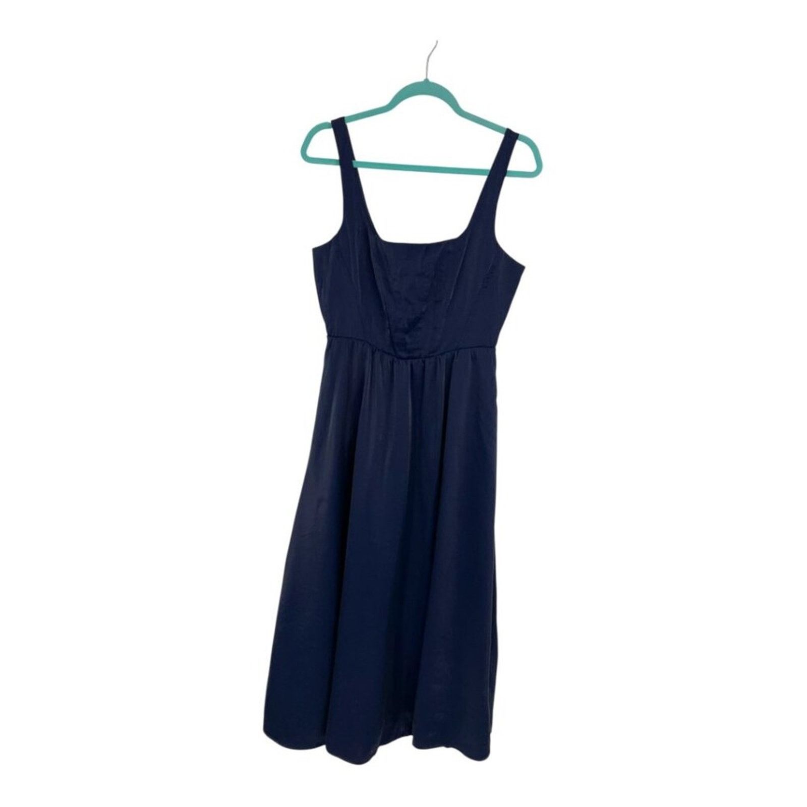 Other WAYF Desi Bustier Midi Dress In Navy Size Medium $128 MSRP Size M / US 6-8 / IT 42-44 - 3 Thumbnail