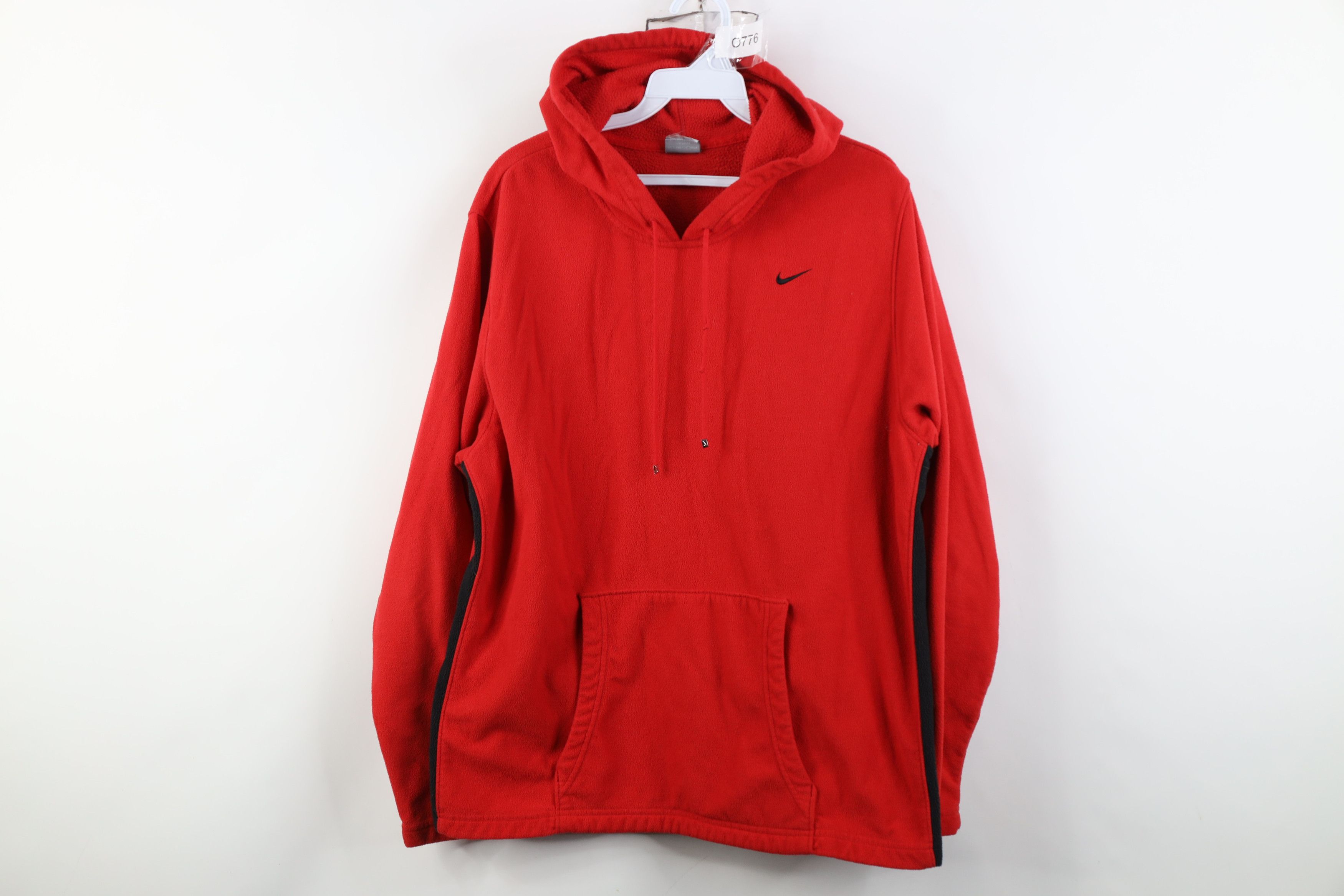 Nike Vintage Y2K Nike Travis Scott Mini Swoosh Fleece Hoodie Red Size US S / EU 44-46 / 1 - 1 Thumbnail