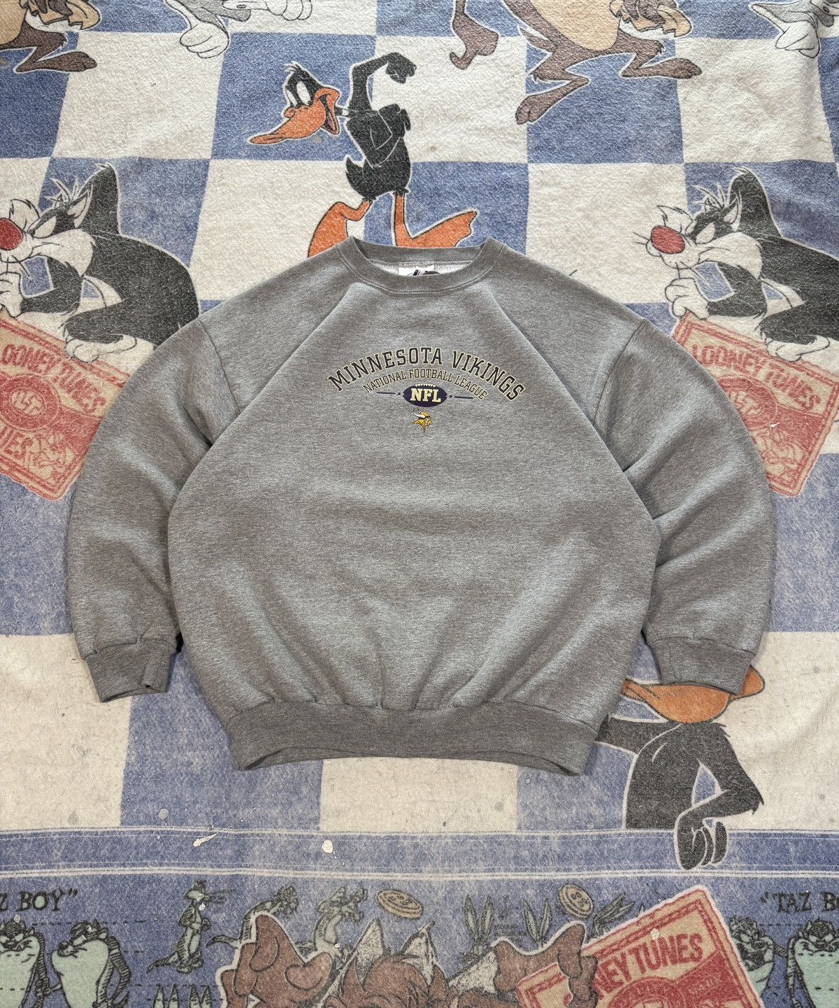 Logo Athletic Vintage Minnesota Vikings crewneck sweatshirt Size US XL / EU 56 / 4 - 1 Thumbnail