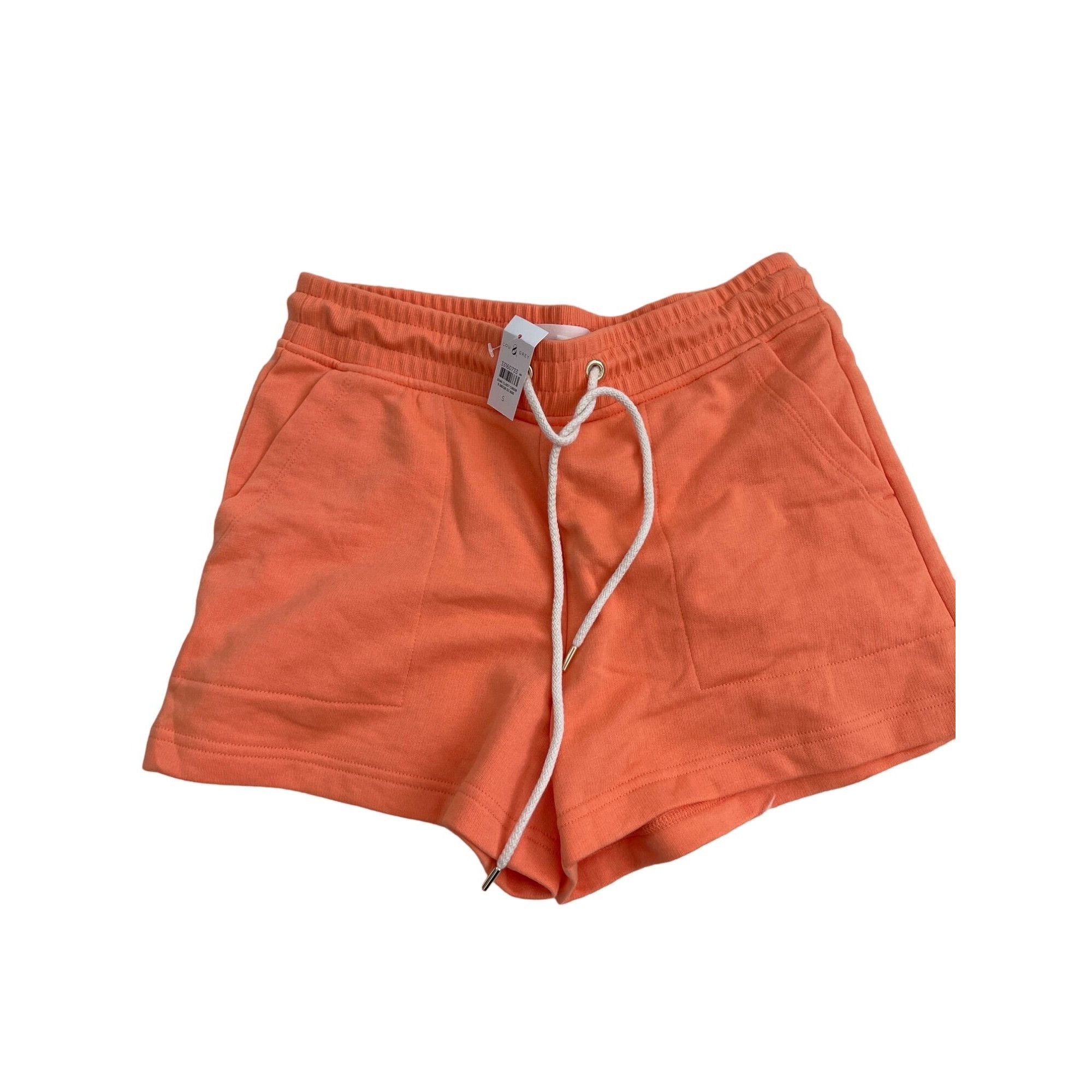 Lou & Grey Lou & Grey Cozy Cotton Terry Shorts Bright Clementine Drawst Size 28" / US 6 / IT 42 - 3 Thumbnail