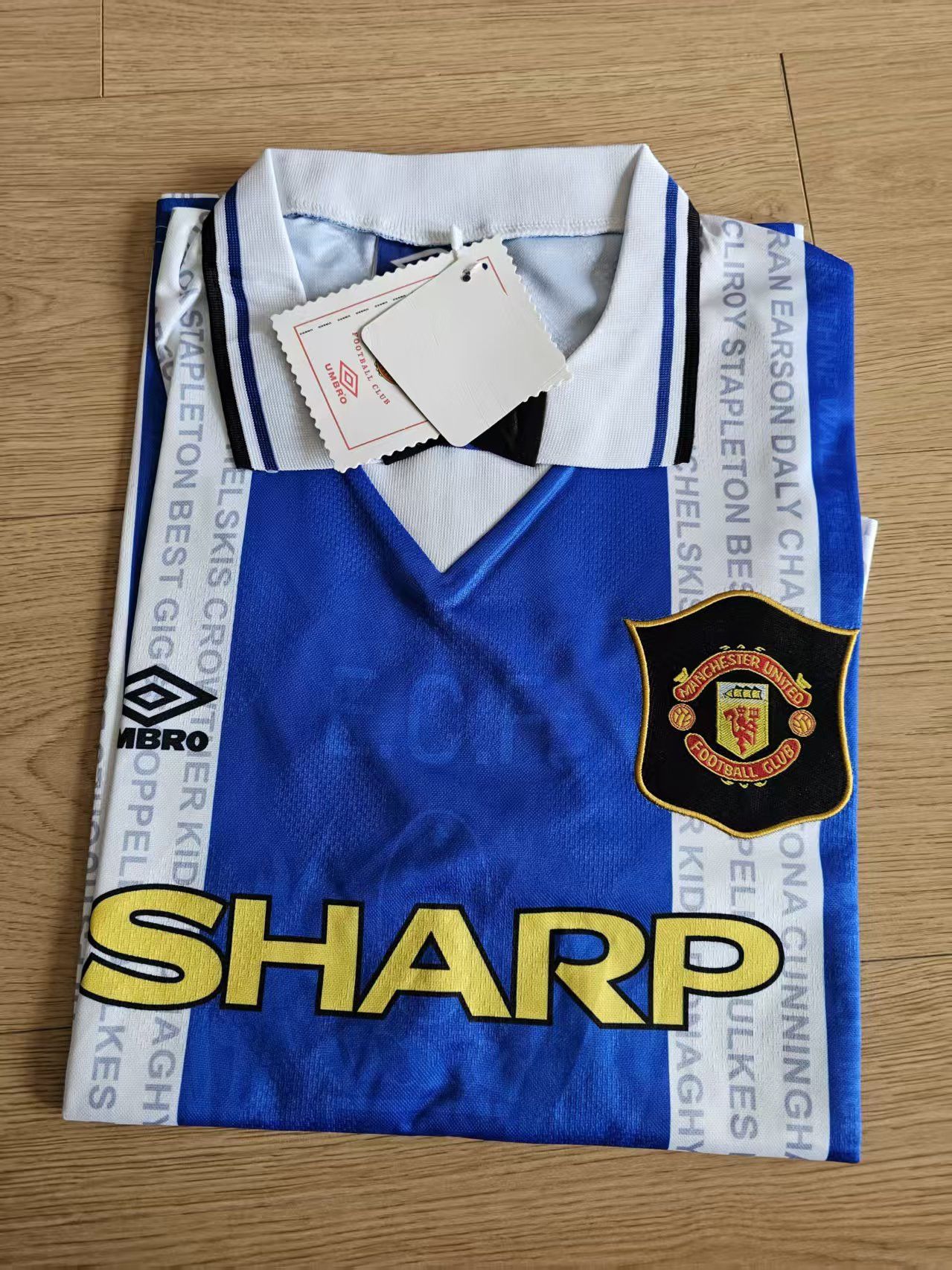 Other 1994 1996 MUFC Jersey Away Blue Size US XXL / EU 58 / 5 - 4 Thumbnail