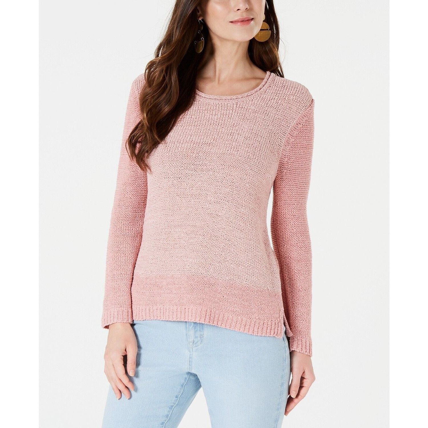Other Style & Co Acrylic/Nylon Knit Sweater, Hibiscus/ French Tuli Size XL / US 12-14 / IT 48-50 - 2 Thumbnail