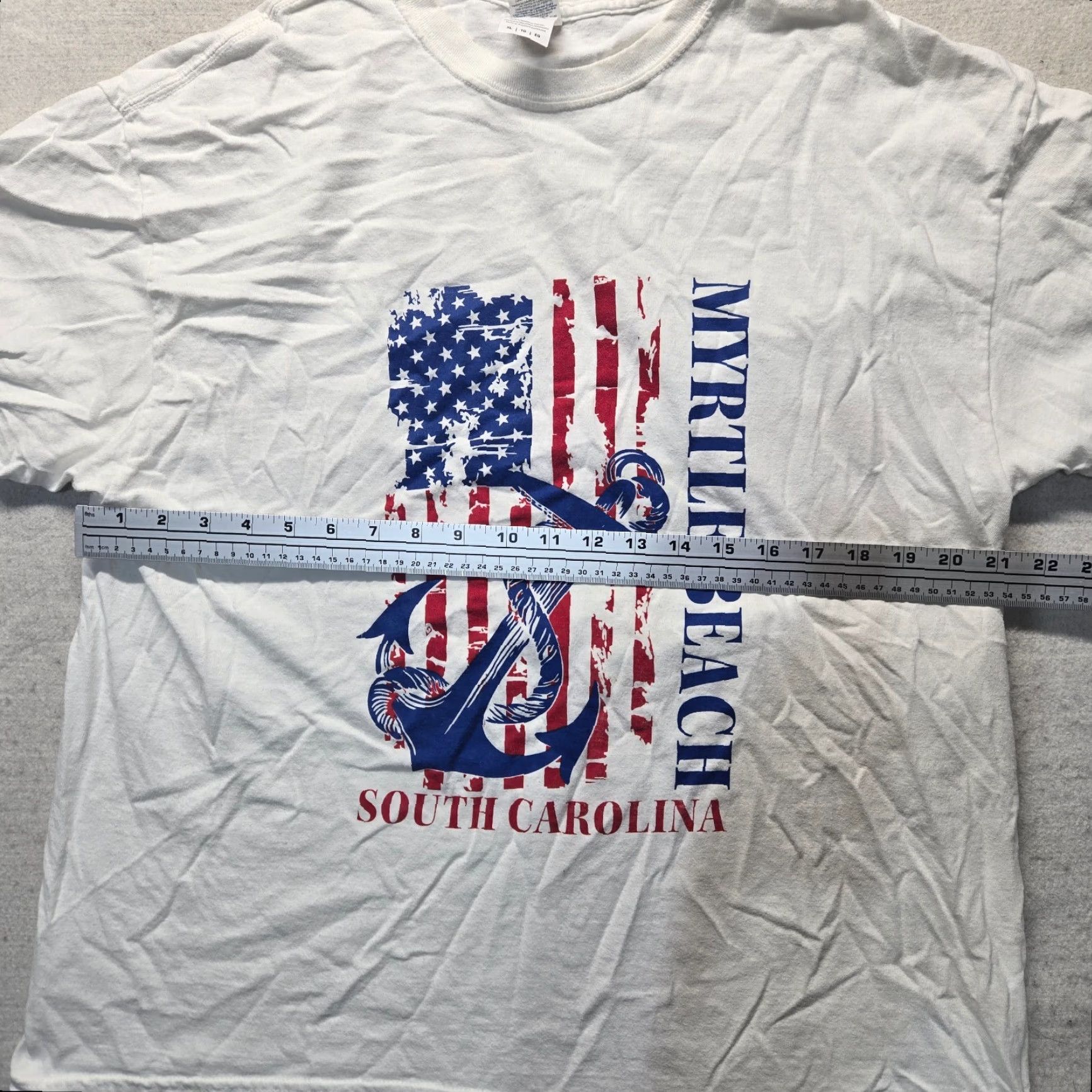 Vintage Myrtle Beach SC South Carolina White Tee T Shirt Adult Men's Size M Medium Shirt Mens White Beach Graphic Short Sleeve Crew Neck Size US M / EU 48-50 / 2 - 4 Thumbnail