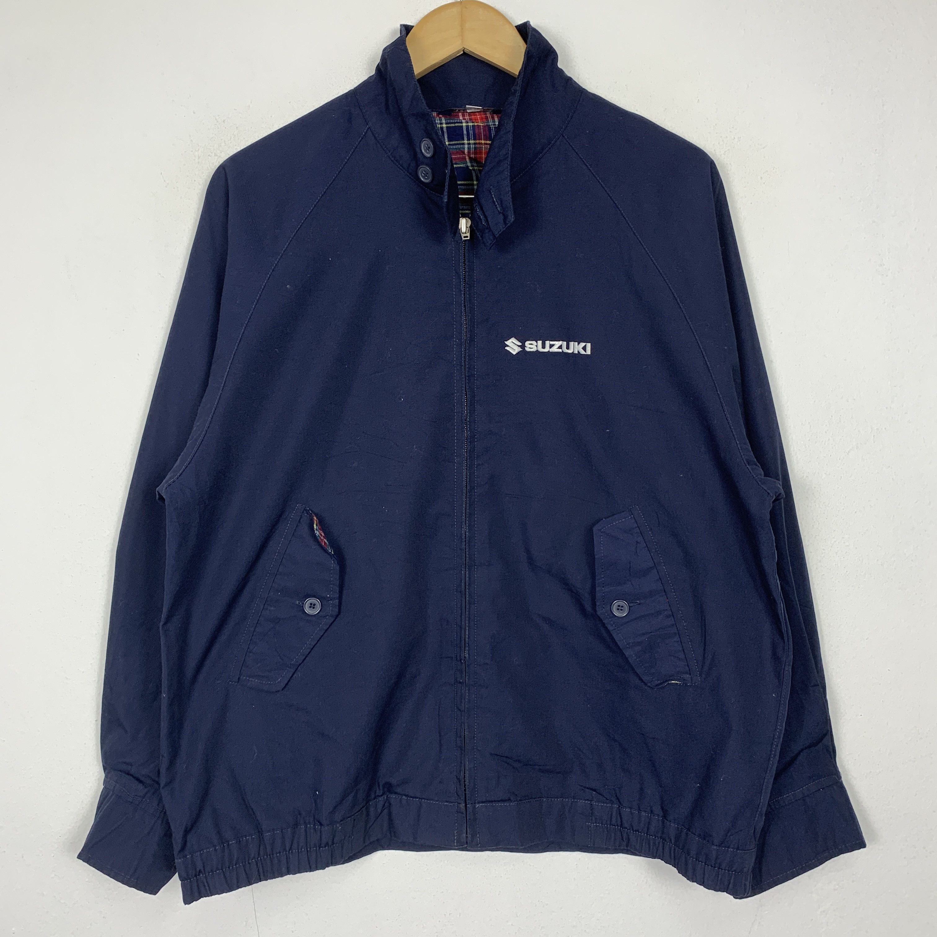 Japanese Brand Vintage SUZUKI Jimny Workwear Checkered Lining Jacket J1465 Size US S / EU 44-46 / 1 - 1 Thumbnail