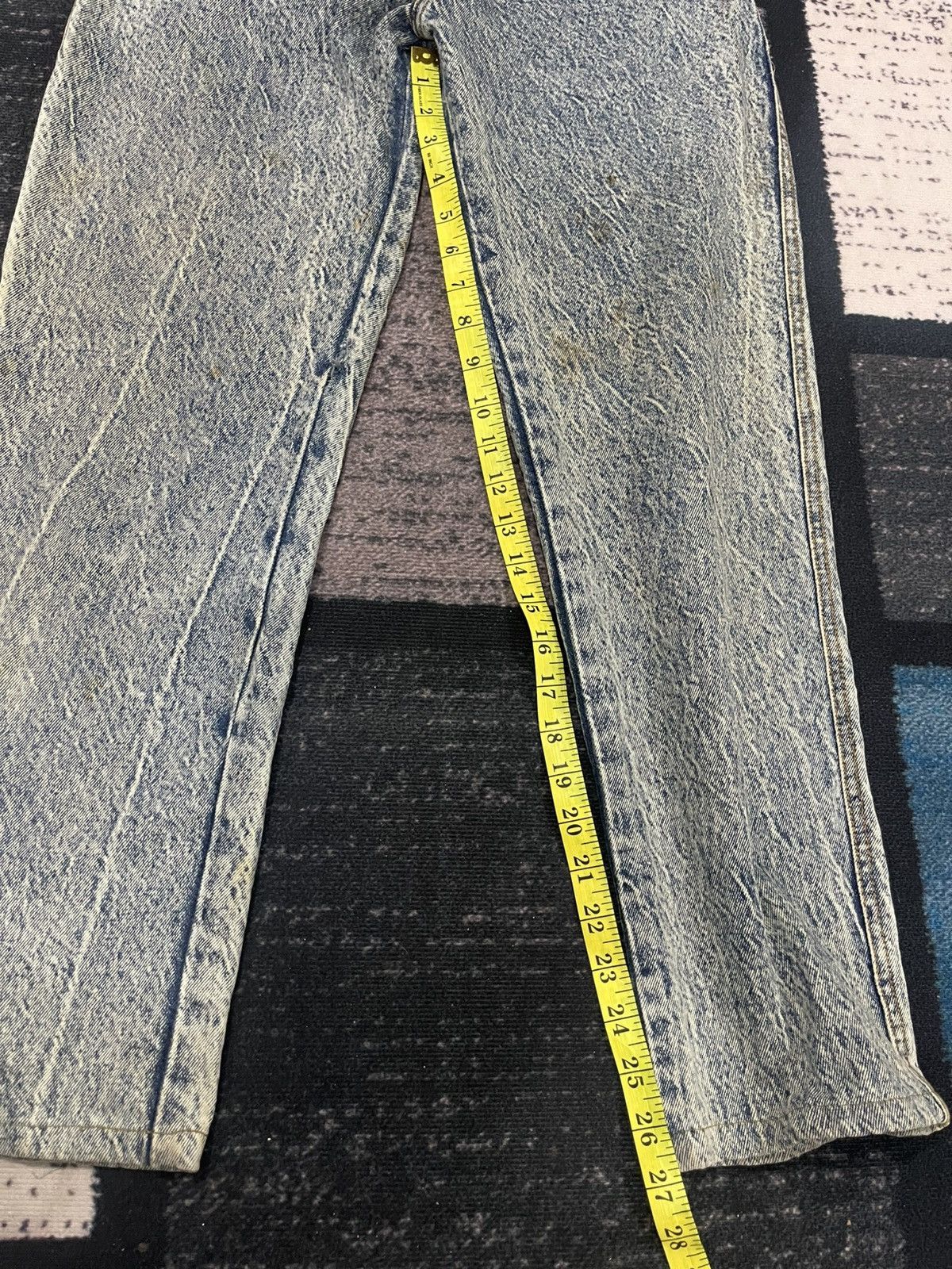 Kansai Yamamoto Vintage Kansai O2 Acid Wash Denim Jeans Size US 28 / EU 44 - 16 Thumbnail