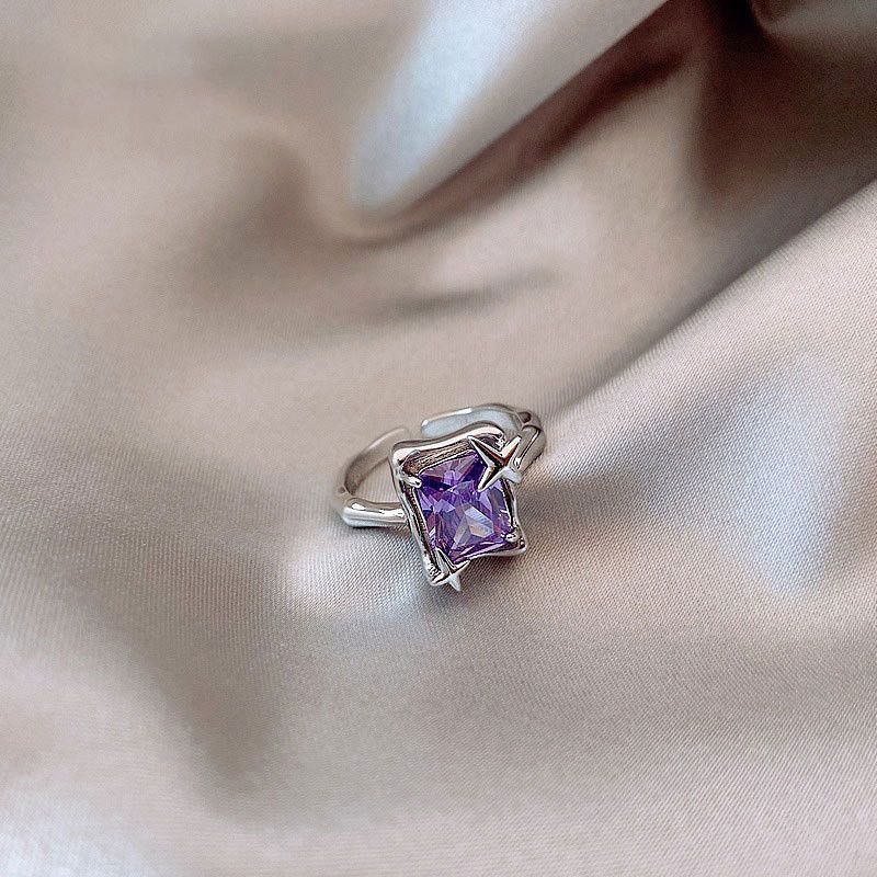 Jewelry Creative Sparkling Star Ring Size ONE SIZE - 2 Thumbnail