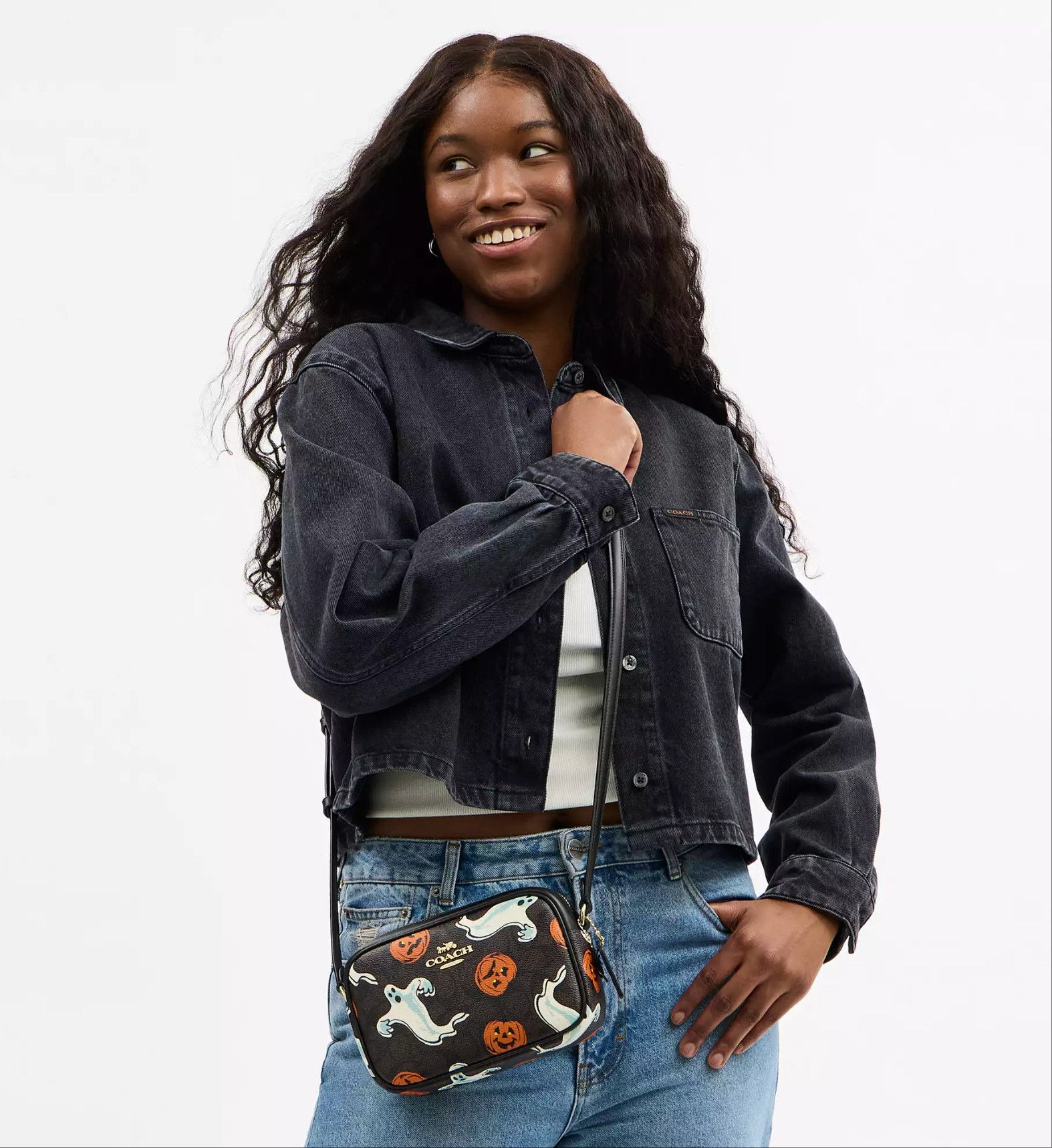 Coach Mini Jamie Camera Bag In Signature Canvas With Halloween Size ONE SIZE - 10 Thumbnail