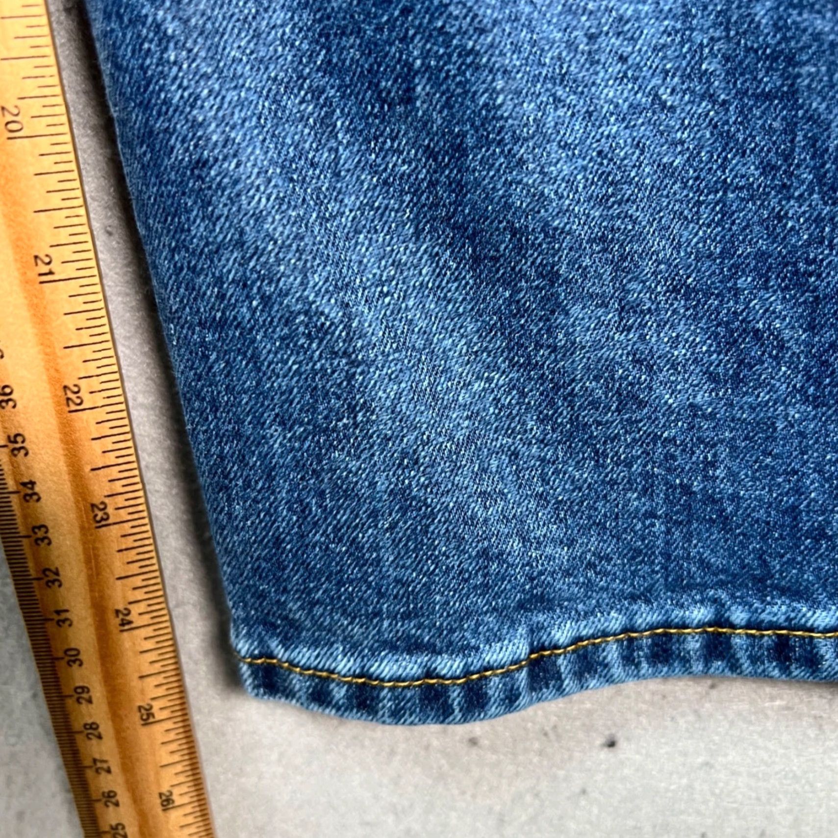 Everlane VINTAGE Everlane Jeans Womens 25 The Way High Rise Organic Cotton Blue Denim Straight Jeans Size 42" / US 20 - 7 Thumbnail