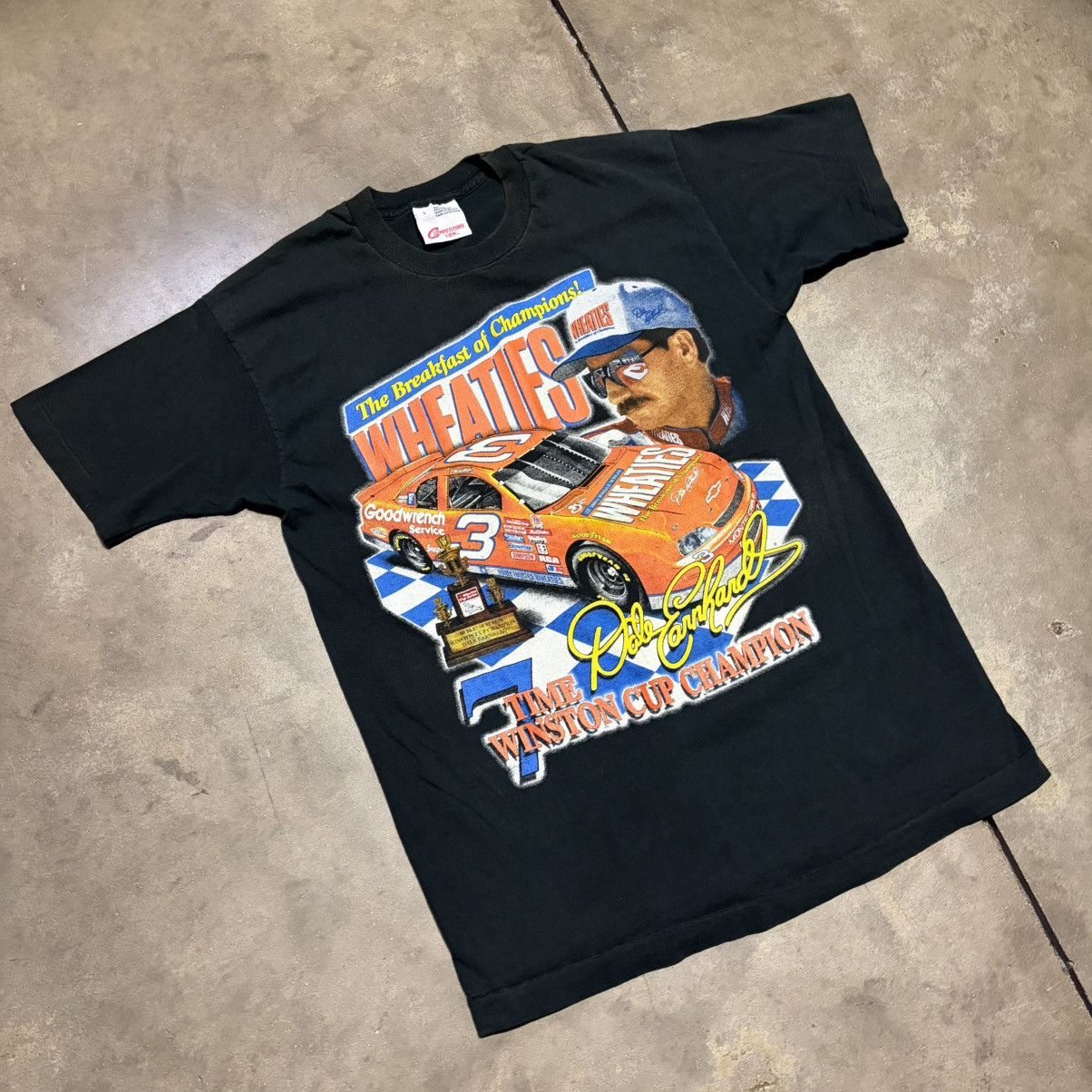NASCAR Vintage Dale Earnhardt NASCAR T shirt Wheaties Racing 90s Size US L / EU 52-54 / 3 - 2 Thumbnail