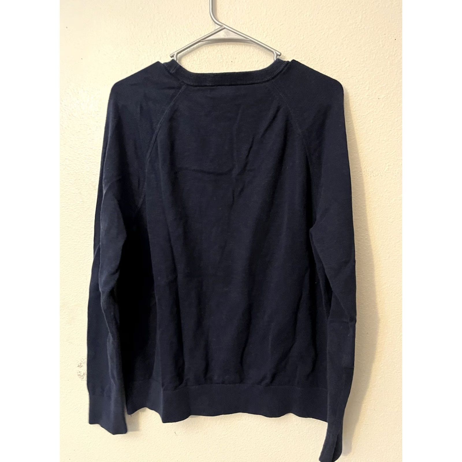 Banana Republic Banana Republic Sweatshirt Mens Large Navy Blue Cotton Blend Crew Neck Size US L / EU 52-54 / 3 - 2 Thumbnail