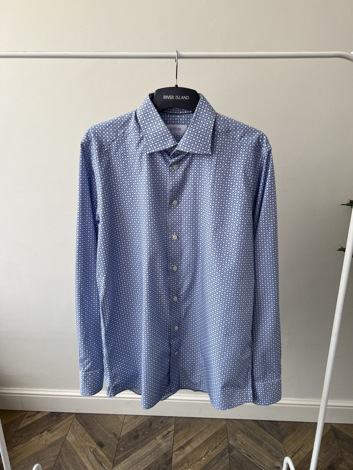 Eton × Vintage Vintage Eton Luxury Button Up Shirt Size US L / EU 52-54 / 3 - 2 Thumbnail