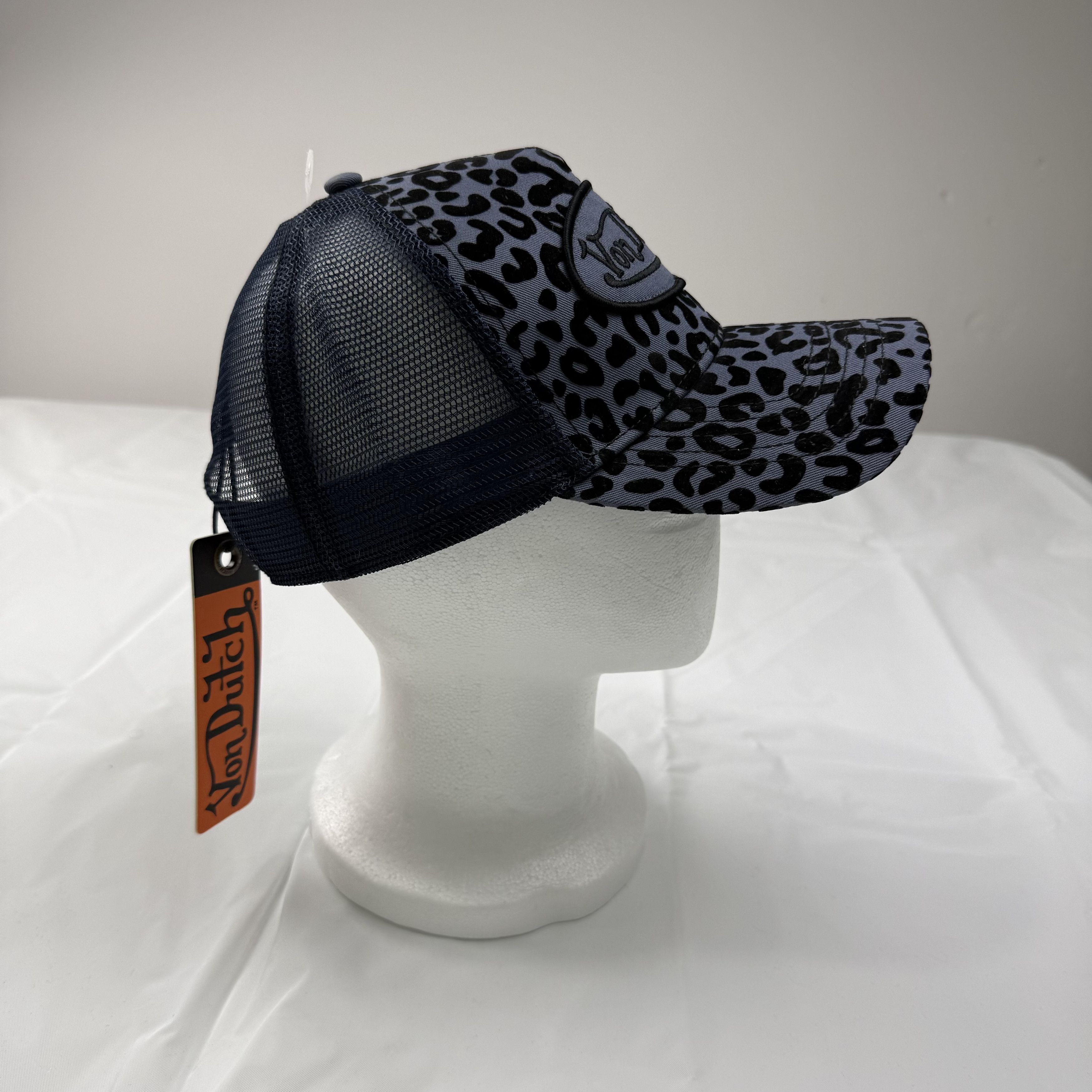 Von Dutch Von Dutch Grey Black Leopard Print Trucker Hat Snapback Size ONE SIZE - 2 Thumbnail
