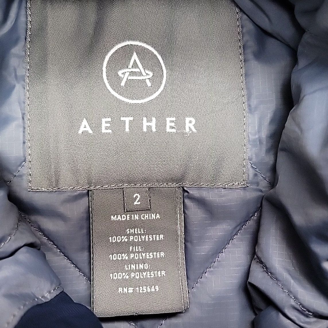 Vintage Aether Jacket Womens Size 2 Small Blue Insulated Quilt Lined Anorak Hooded Shell Size XS / US 0-2 / IT 36-38 - 5 Thumbnail