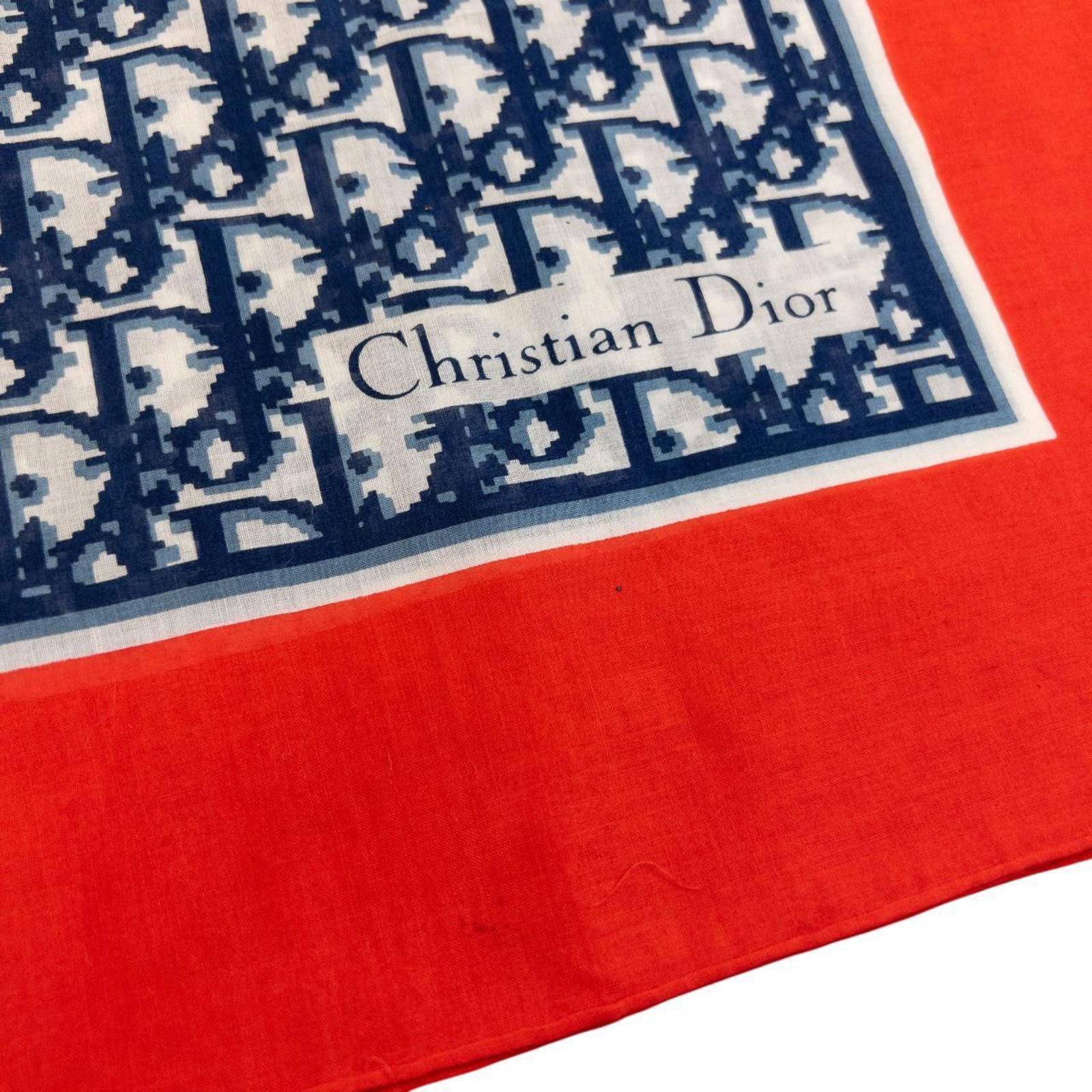 Christian Dior Monsieur Vintage Dior Monogram Pixel Silk Scarf Size ONE SIZE - 4 Thumbnail