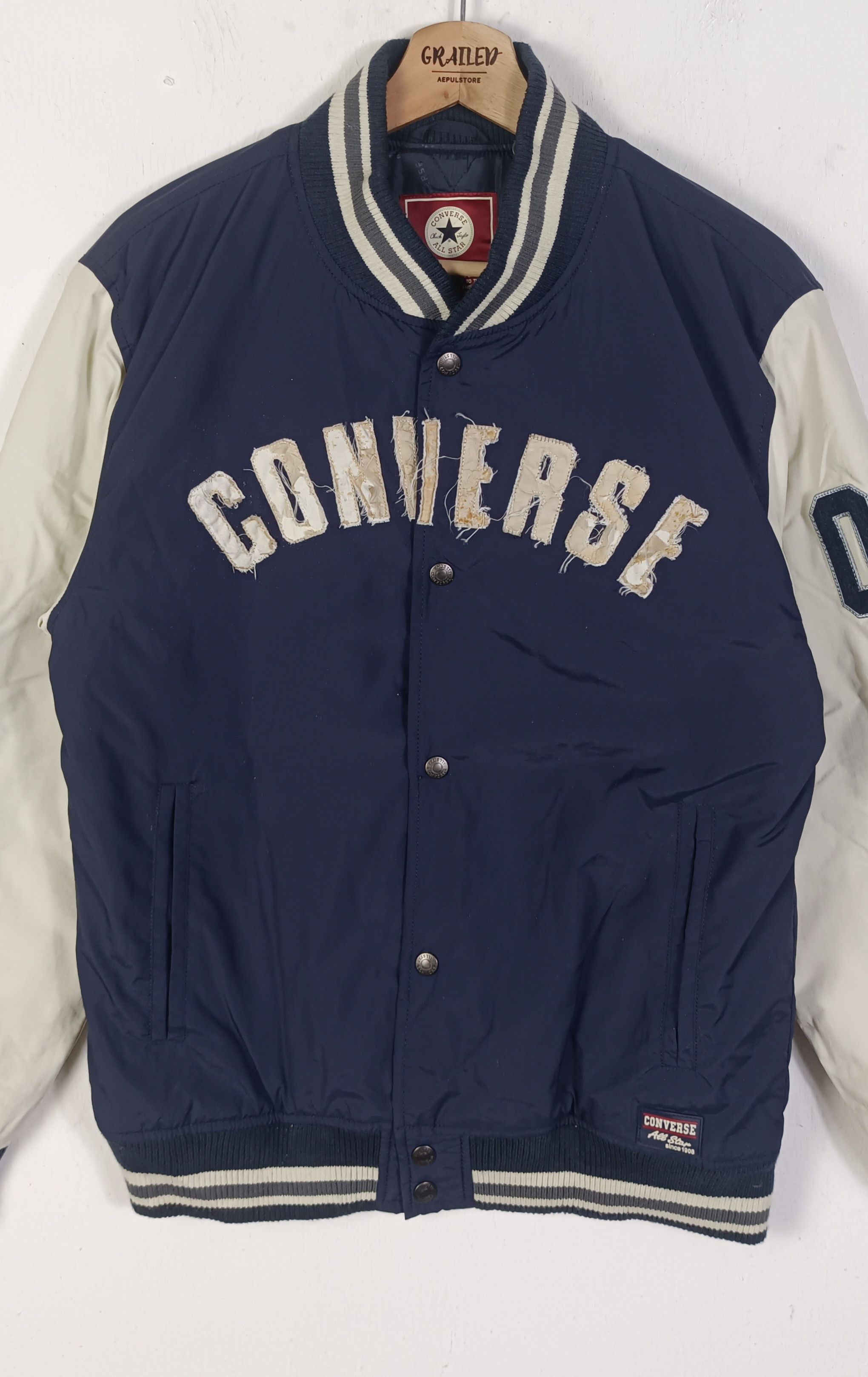 Converse × Japanese Brand × Vintage Vintage🔥 Converse All Star Jack Taylor Varsity Jacket Size US M / EU 48-50 / 2 - 4 Thumbnail