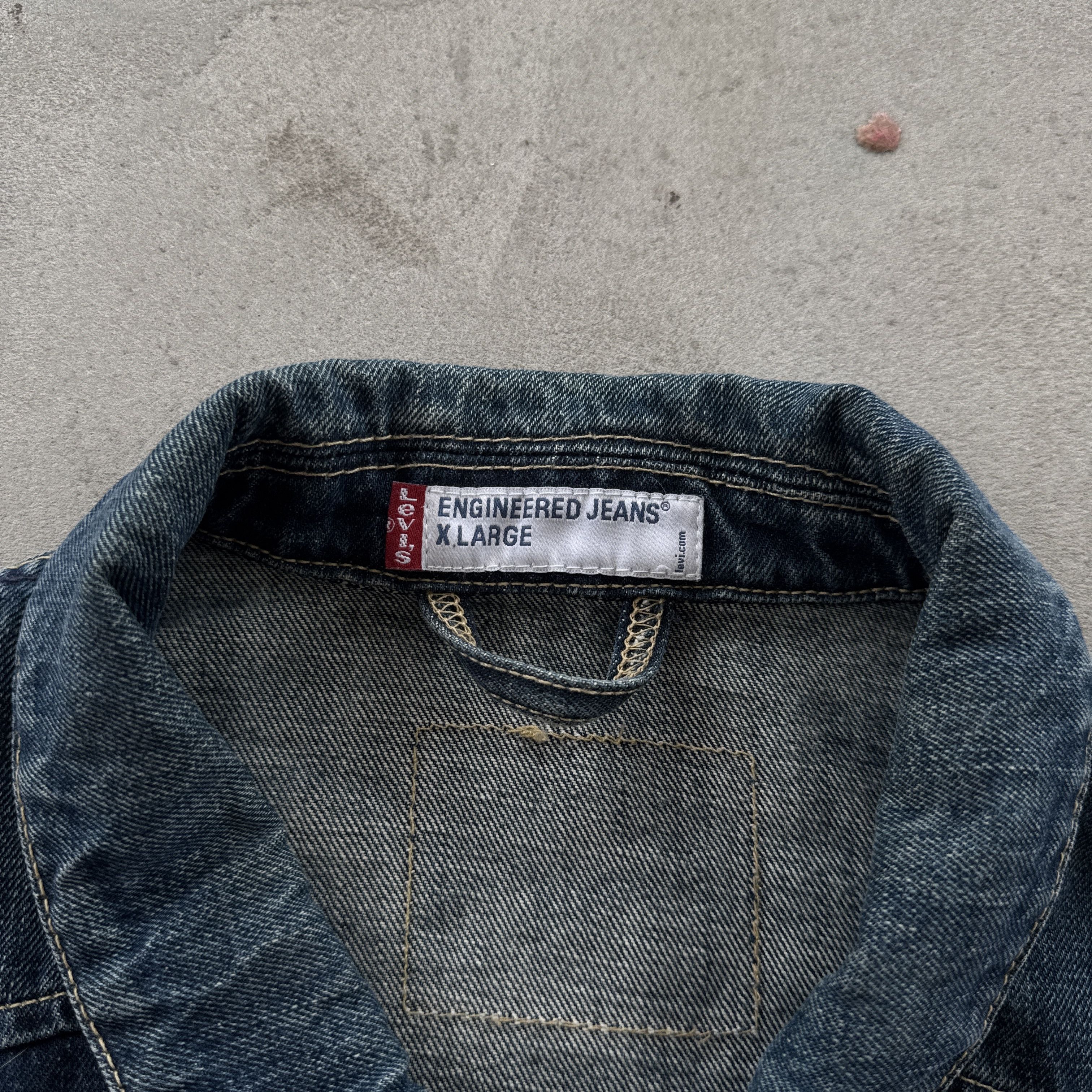 Levi's Levis Engineered Jeans Vintage Denim Trucker Jacket Size XL Size US XL / EU 56 / 4 - 5 Thumbnail