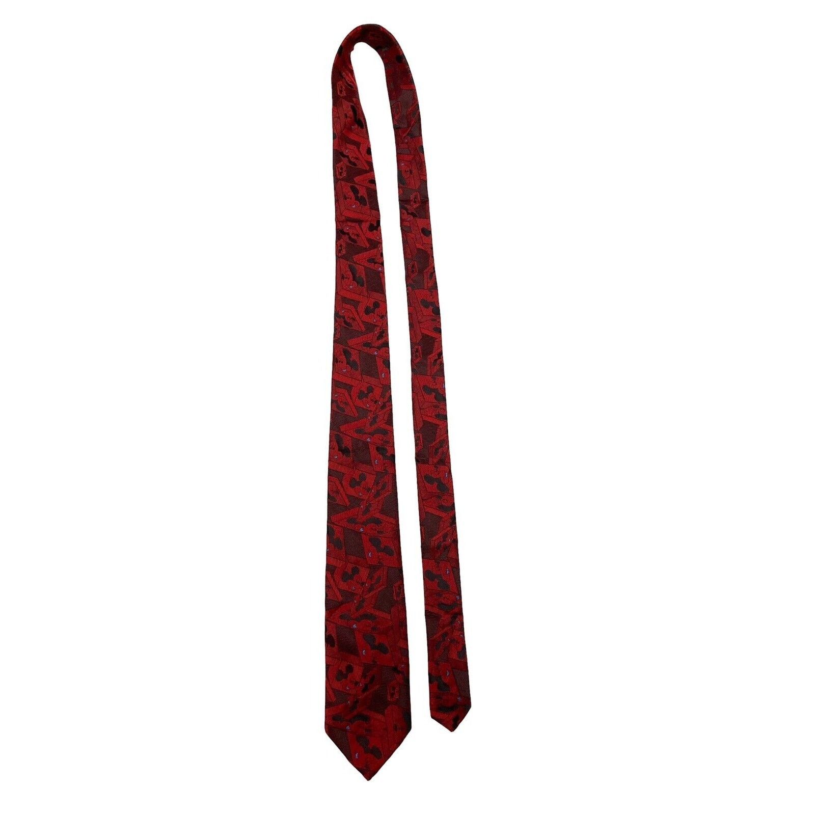 Disney Disney Balancine Tie Works Mickey Mouse Cubes Tiles Necktie Size ONE SIZE - 2 Thumbnail