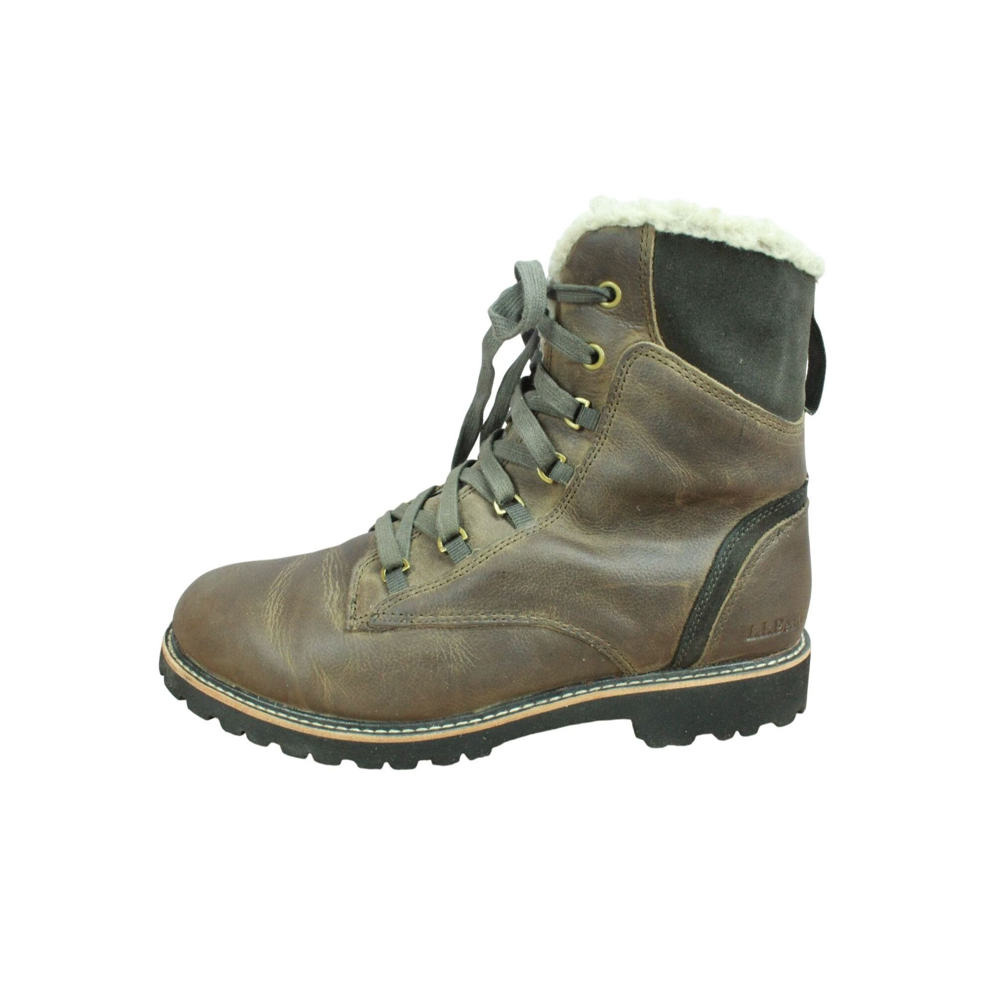 L.L. Bean × Leather LL Bean Leather Water Resistant Fleece Lined Cozy Boots Size US 9.5 / IT 39.5 - 1 Thumbnail