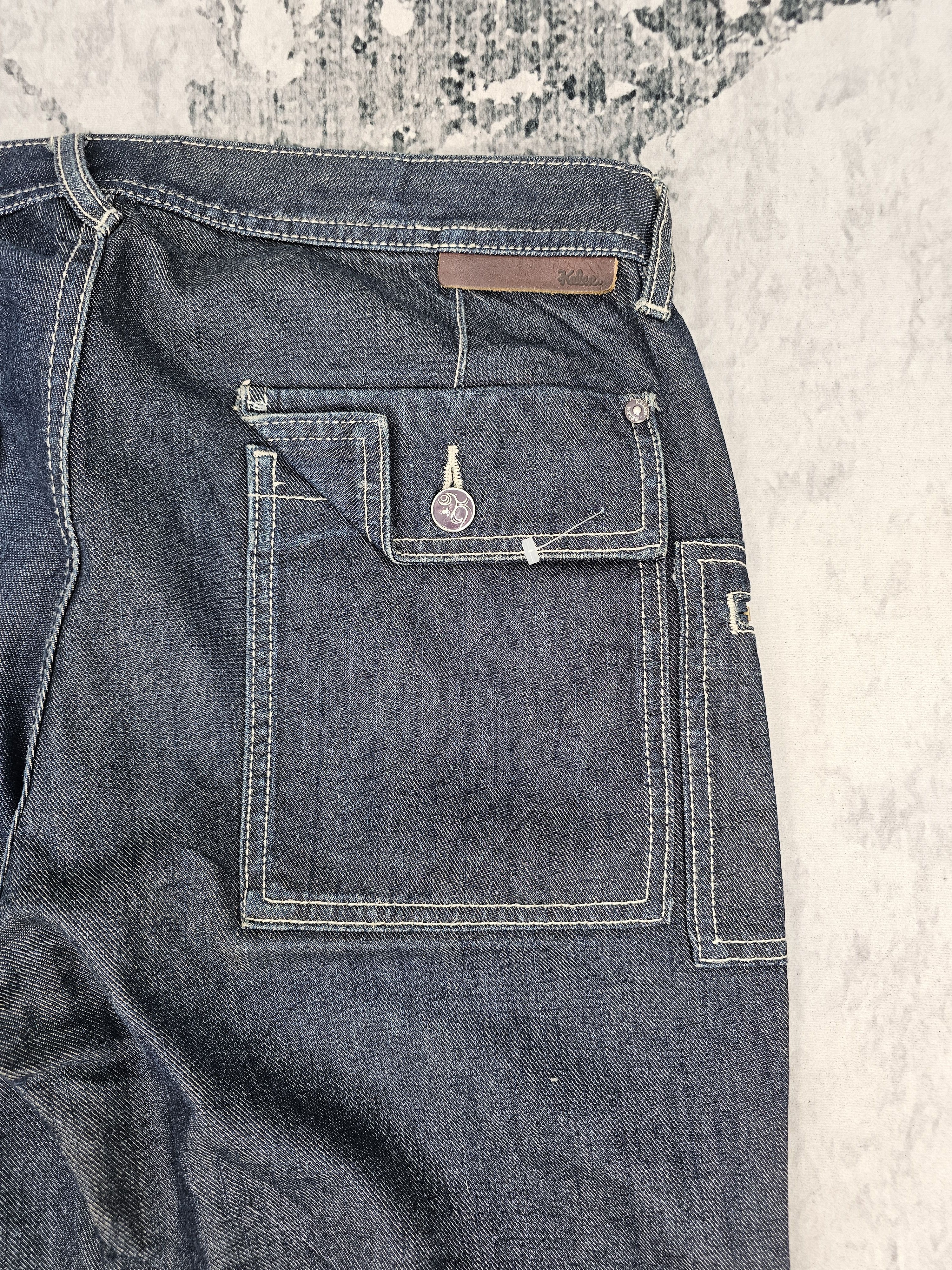 Japanese Brand KELEN Workwear Crazy Pockets Design Jeans JB0259 Size 34x33 Size US 34 / EU 50 - 12 Thumbnail