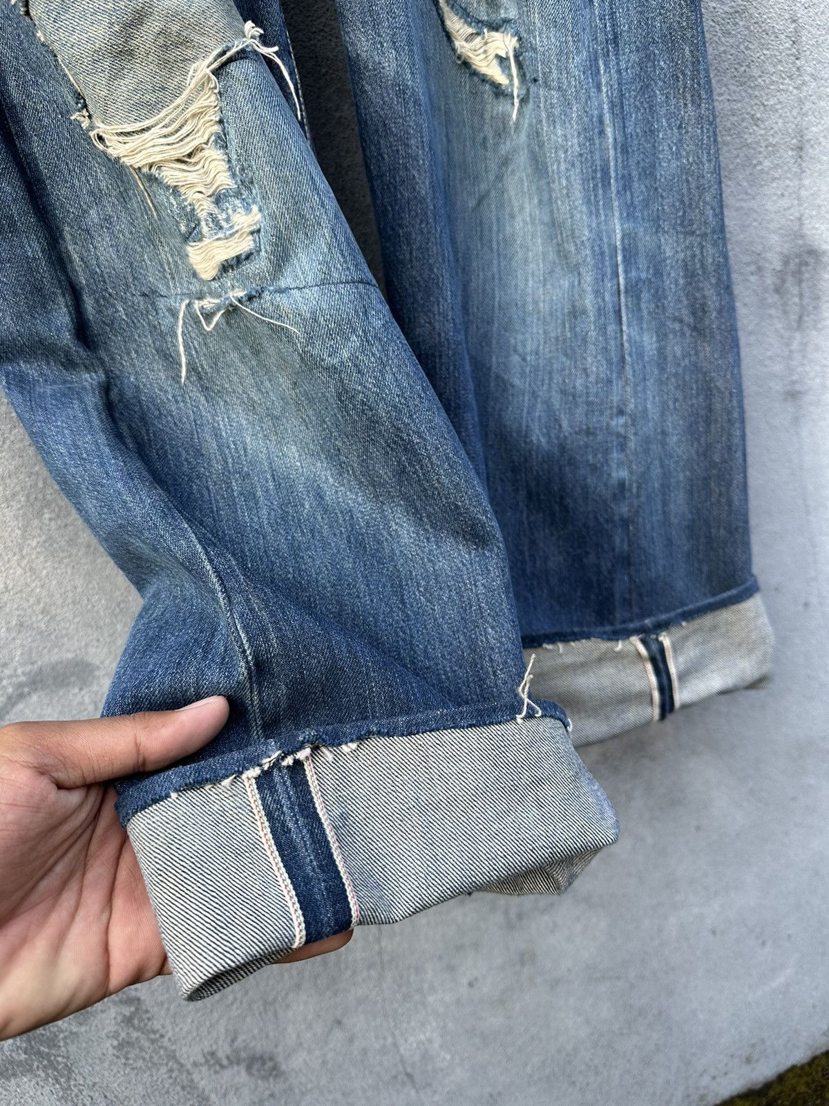 Studio D'Artisan 👹Vintage Studio’D Artisan Distressed Bootcut Jeans Size US 32 / EU 48 - 4 Thumbnail
