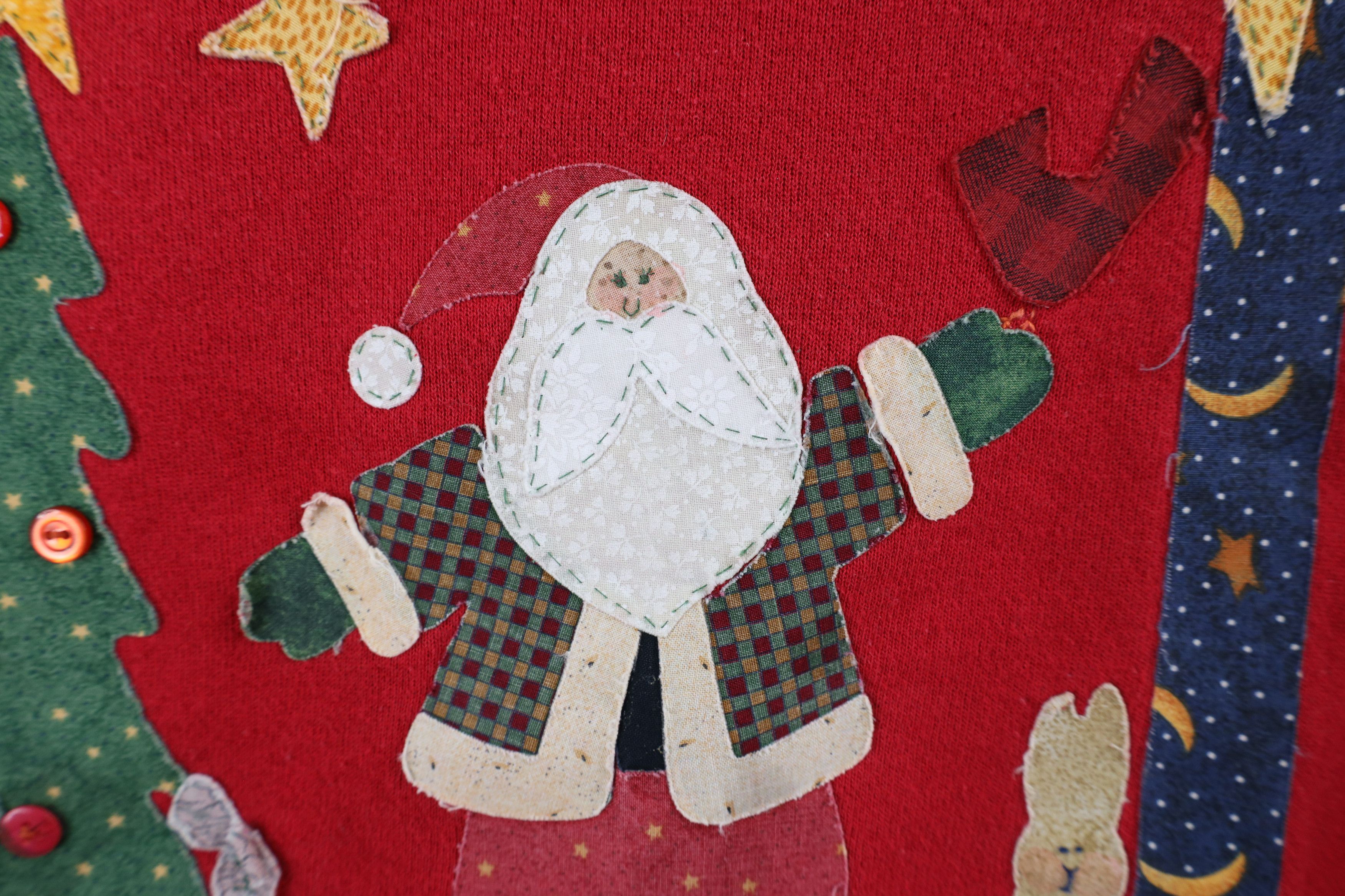 Vintage Vintage 90s Streetwear Christmas Santa Claus Sweatshirt USA Size 3XL / US 20-22 - 7 Thumbnail