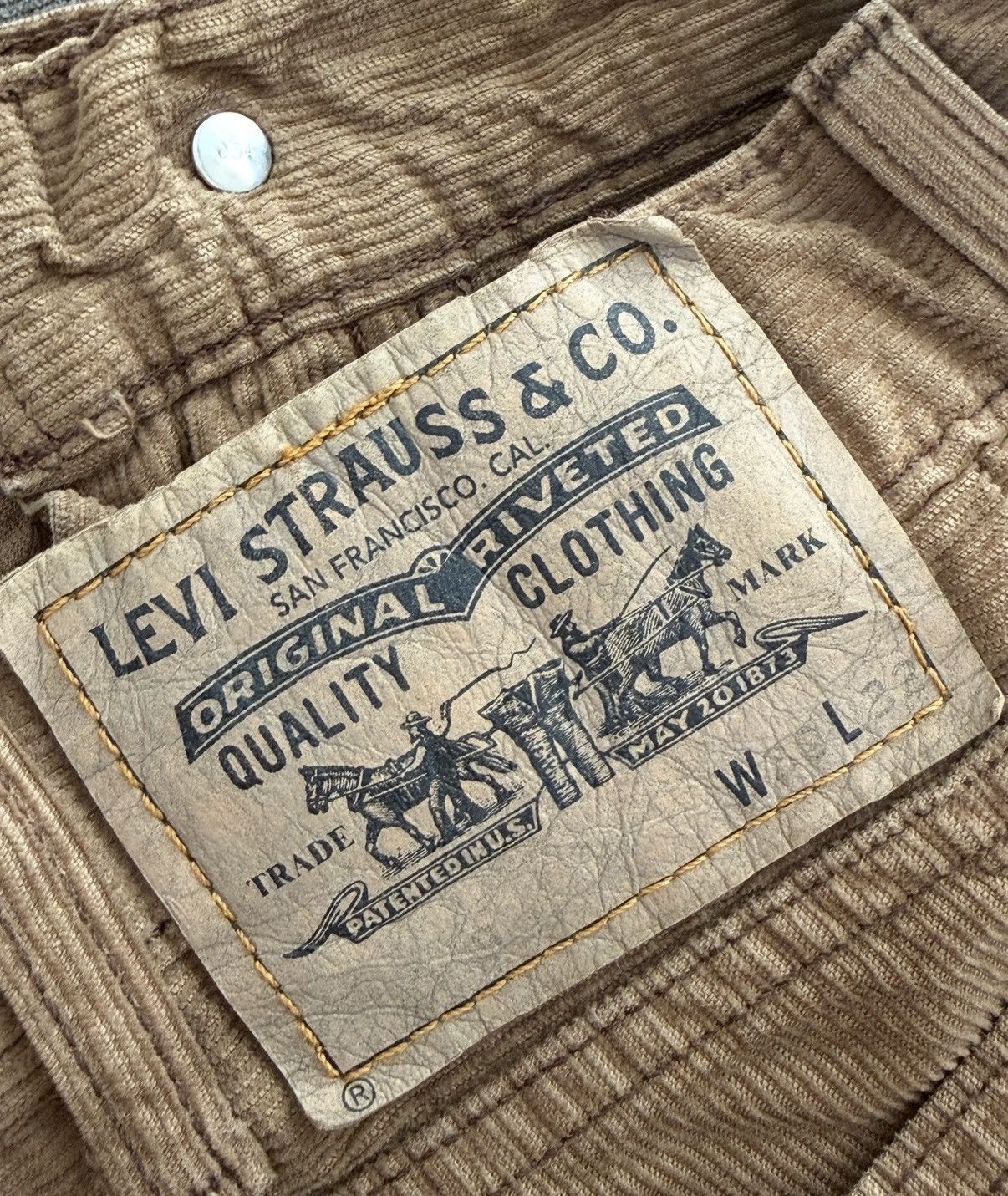Levi's Vintage Clothing Vintage Corduroy Levi 519 Talon Zipper Size US 29 - 5 Thumbnail