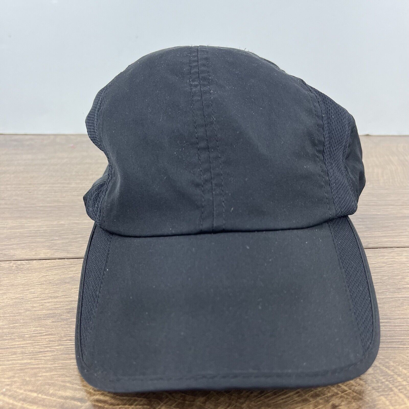 Other Black Athletic Running Hat Black Adjustable Hat Black Runnin Size ONE SIZE - 3 Thumbnail