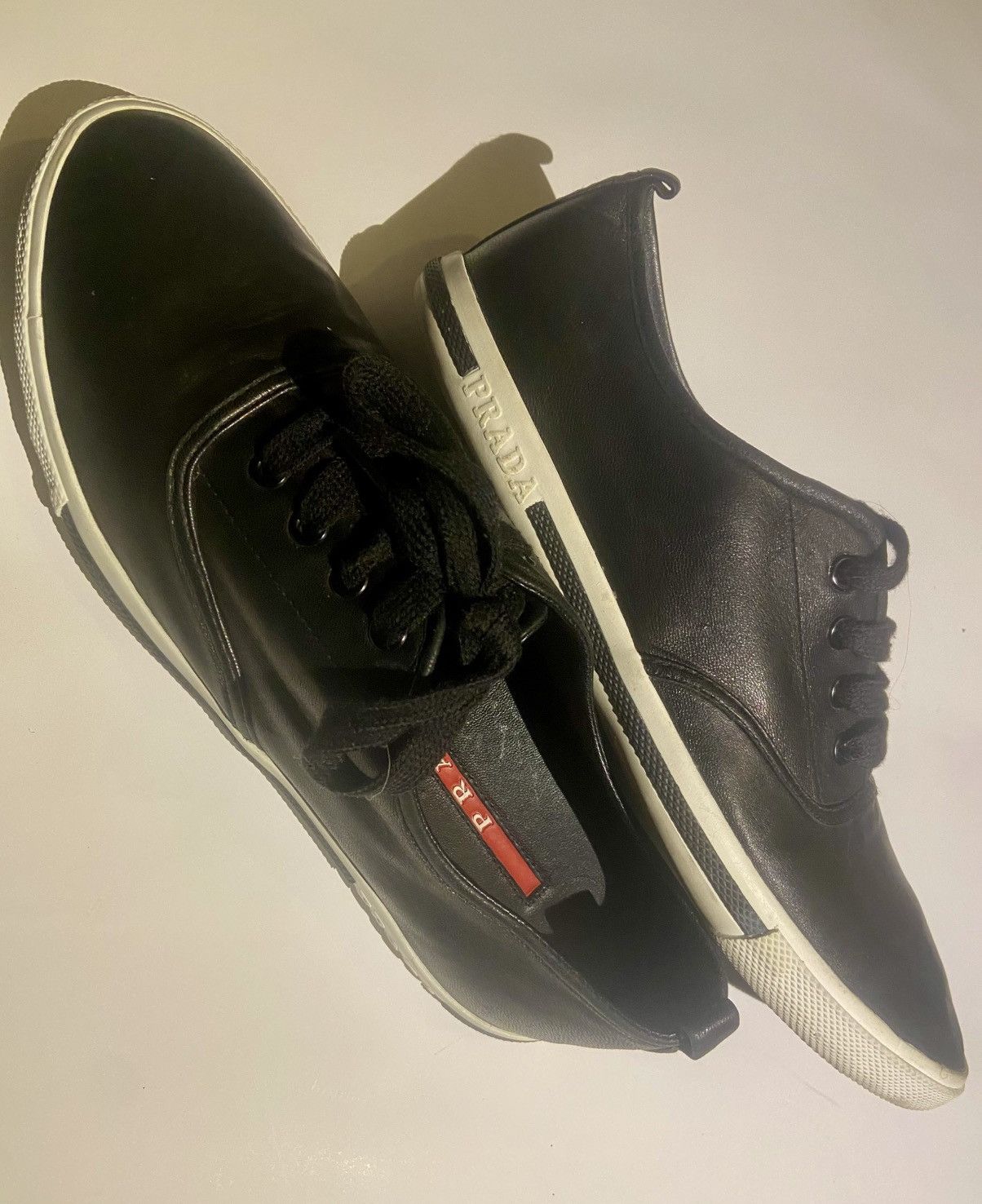 Prada Leather Sneakers Size US 8 / EU 41 - 3 Thumbnail
