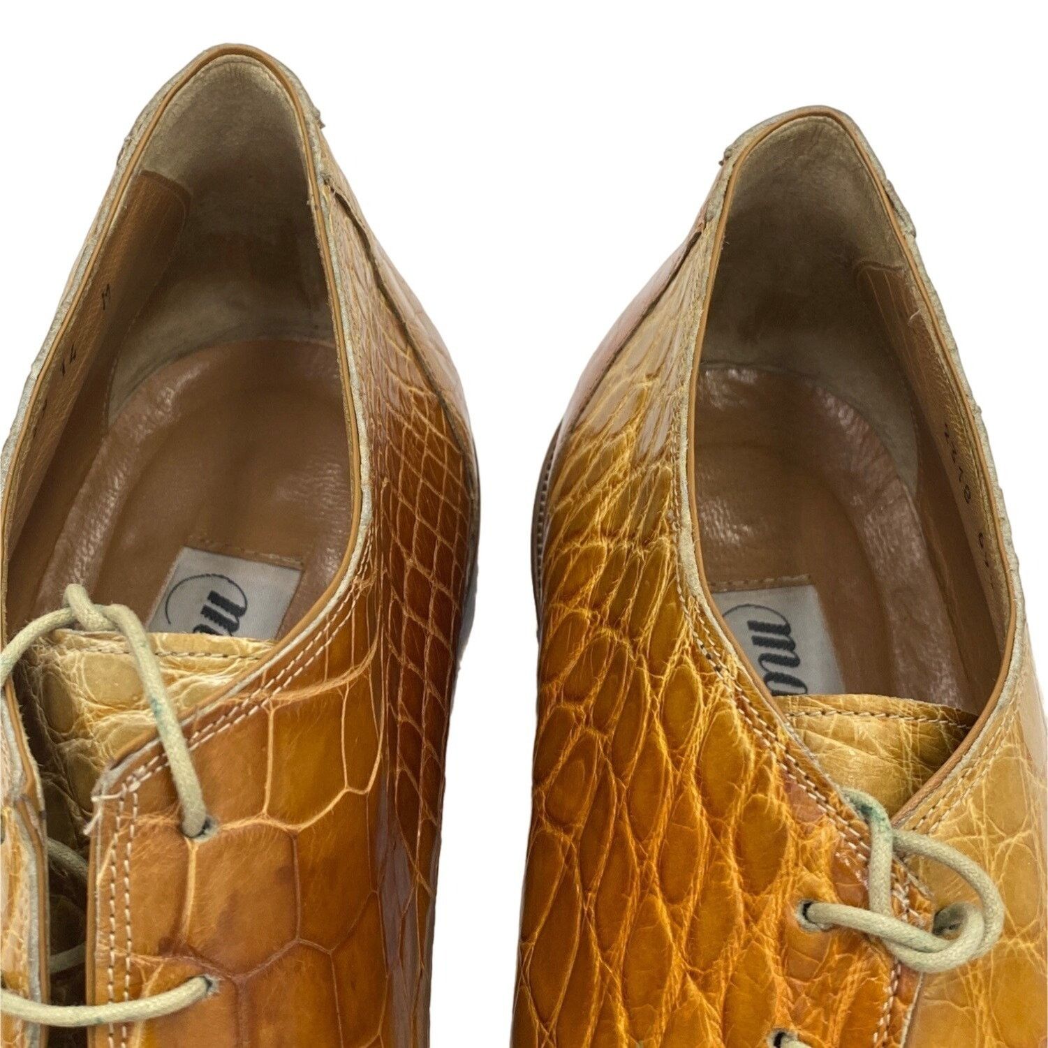 Mauri Vintage Mauri Exotic Full Alligator Men 14 Italian Tan Brown Size US 14 / EU 47 - 13 Thumbnail