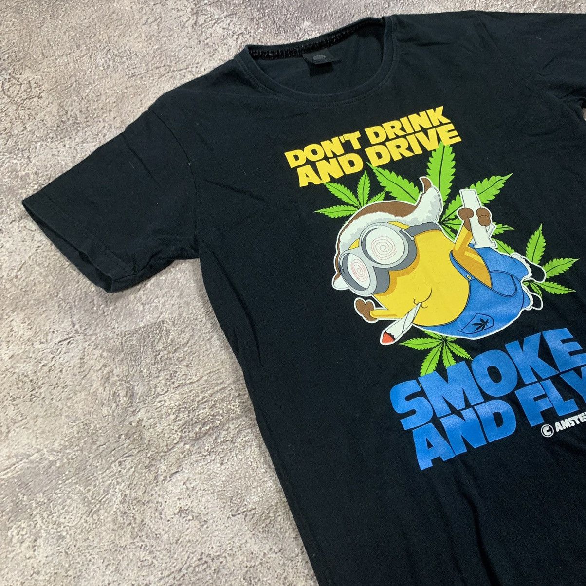 Vintage Vintage Y2K Minion Graphic Tee Weed Smoke Fly Skate Faded S Size US S / EU 44-46 / 1 - 4 Thumbnail