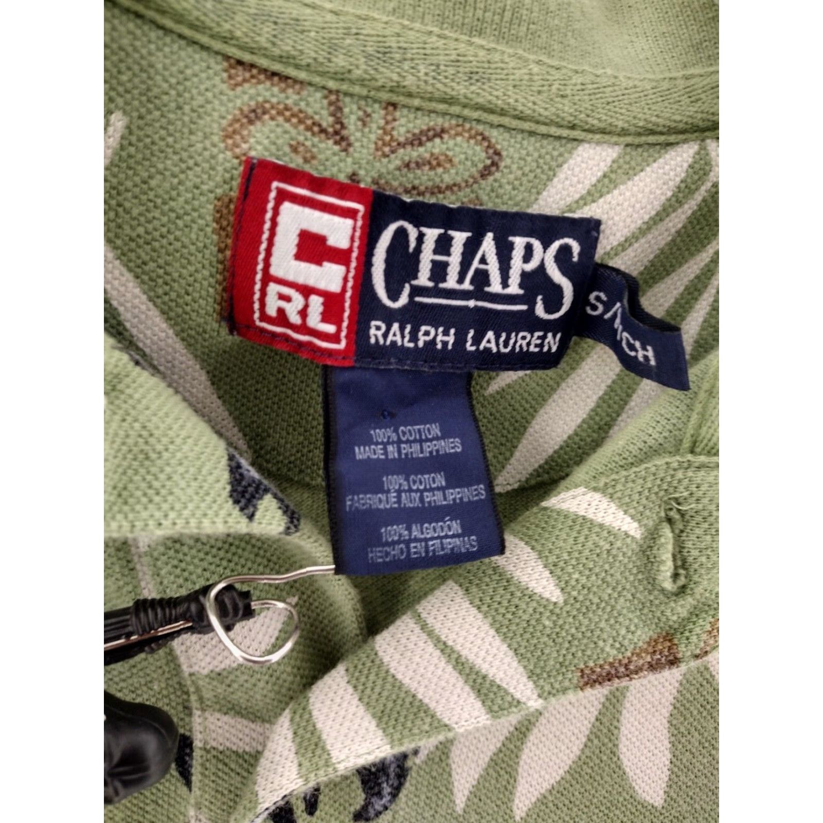 Ralph Lauren Chaps Ralph Lauren Polo Shirt Polo Hawaiian Floral Short Sleeve Aloha Green 100% Cotton MENS XL Size US S / EU 44-46 / 1 - 2 Thumbnail