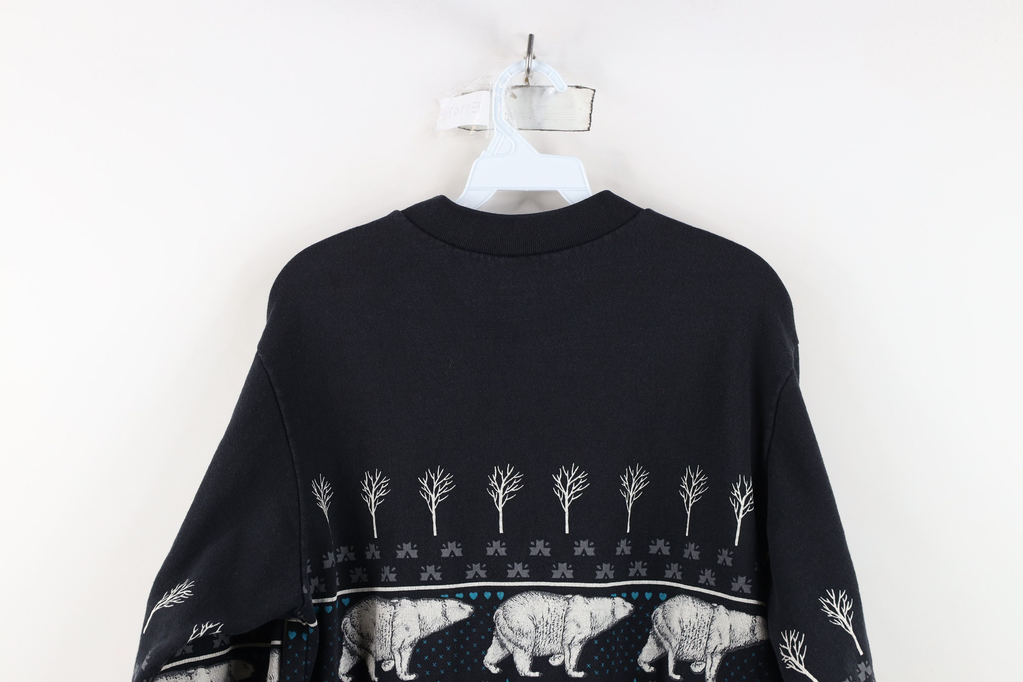 Vintage Vintage 90s Streetwear Polar Bear All Over Print Sweatshirt Size XL / US 12-14 / IT 48-50 - 14 Thumbnail