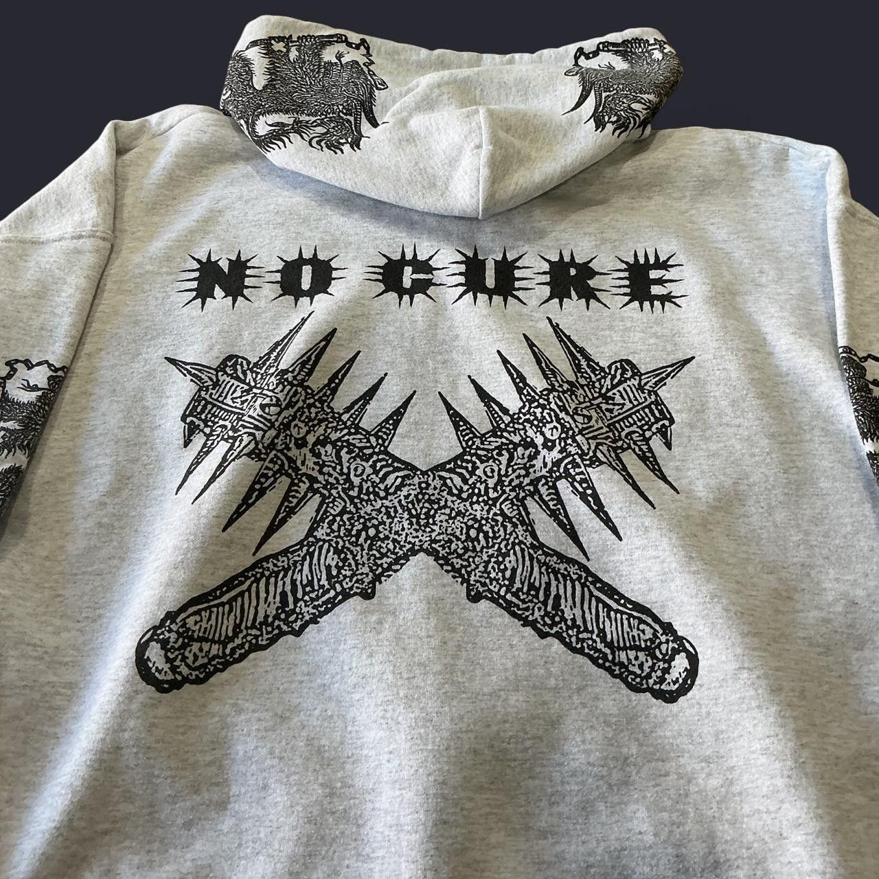 Other No Cure Hardcore Hoodie 2XL — Grey Size US XXL / EU 58 / 5 - 3 Thumbnail