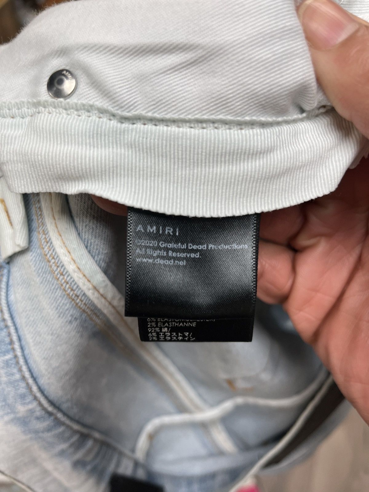Amiri Amiri Blue Jean Size US 33 - 4 Thumbnail